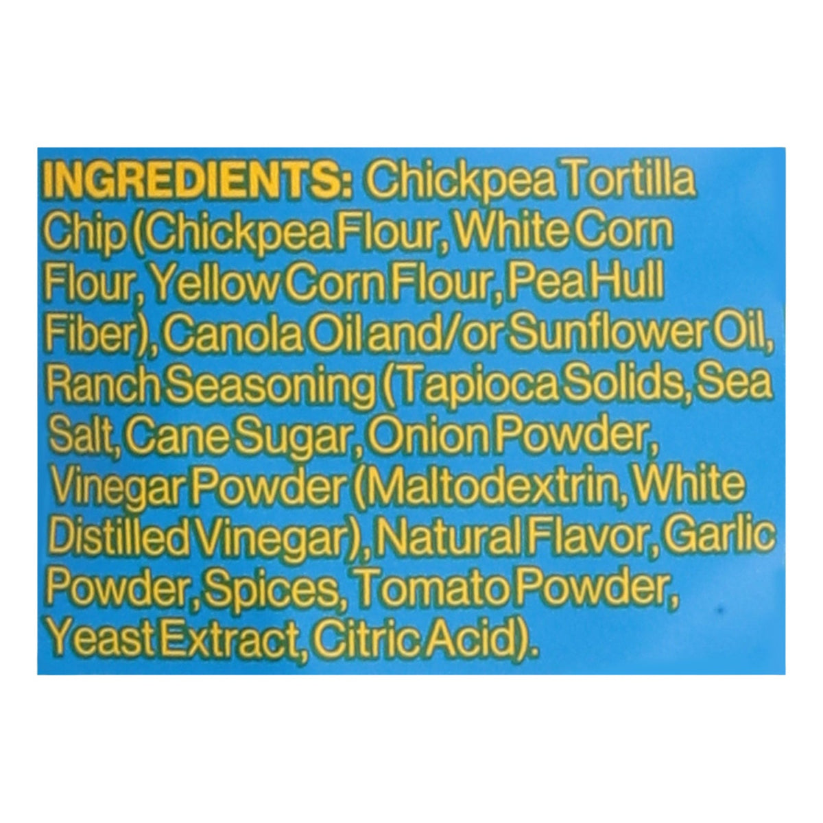 Hippeas Vegan Ranch Chickpea Tortilla Chips, 5 oz (Case of 12)