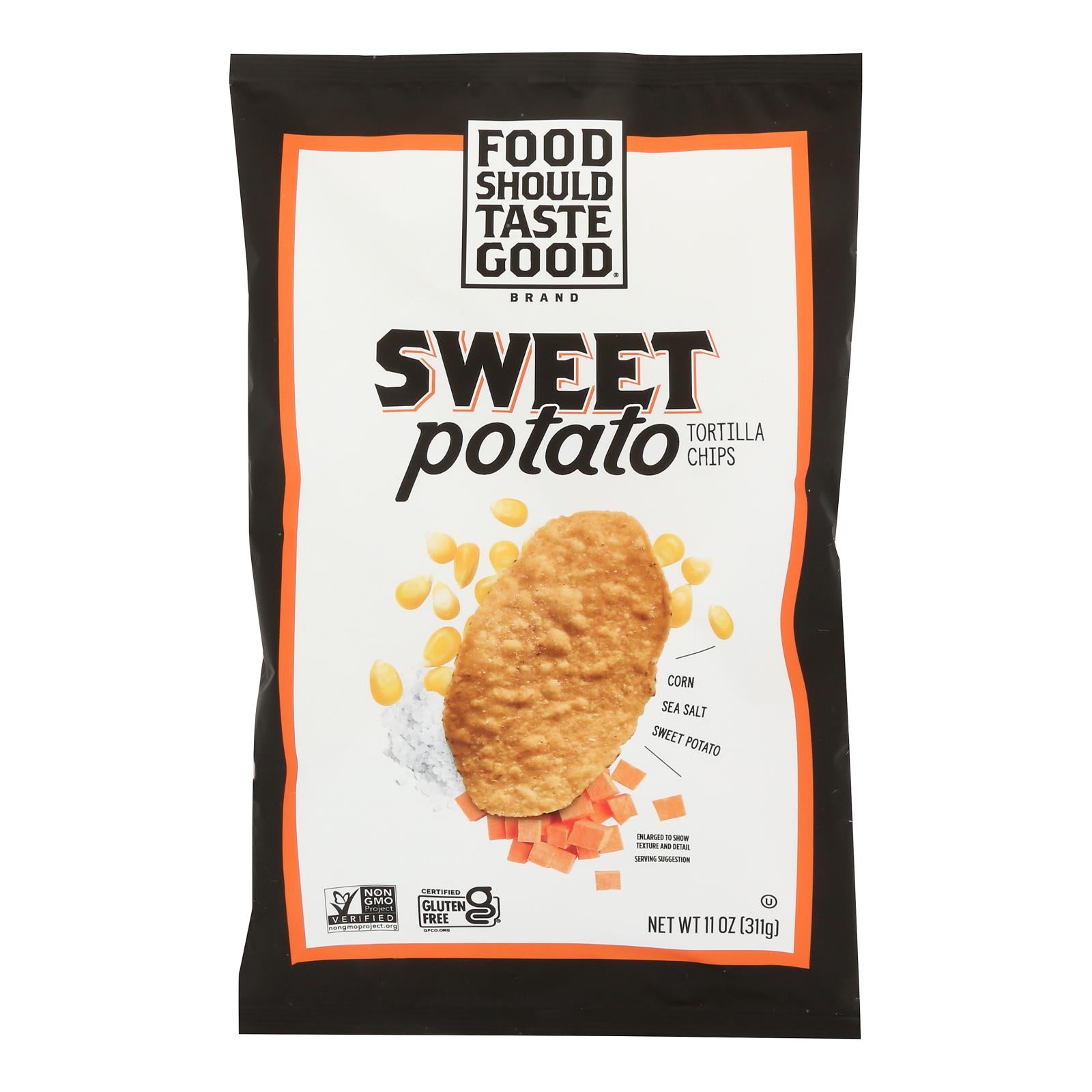 Food Should Taste Good Sweet Potato Tortilla Chips - 11 oz - Pack of 12