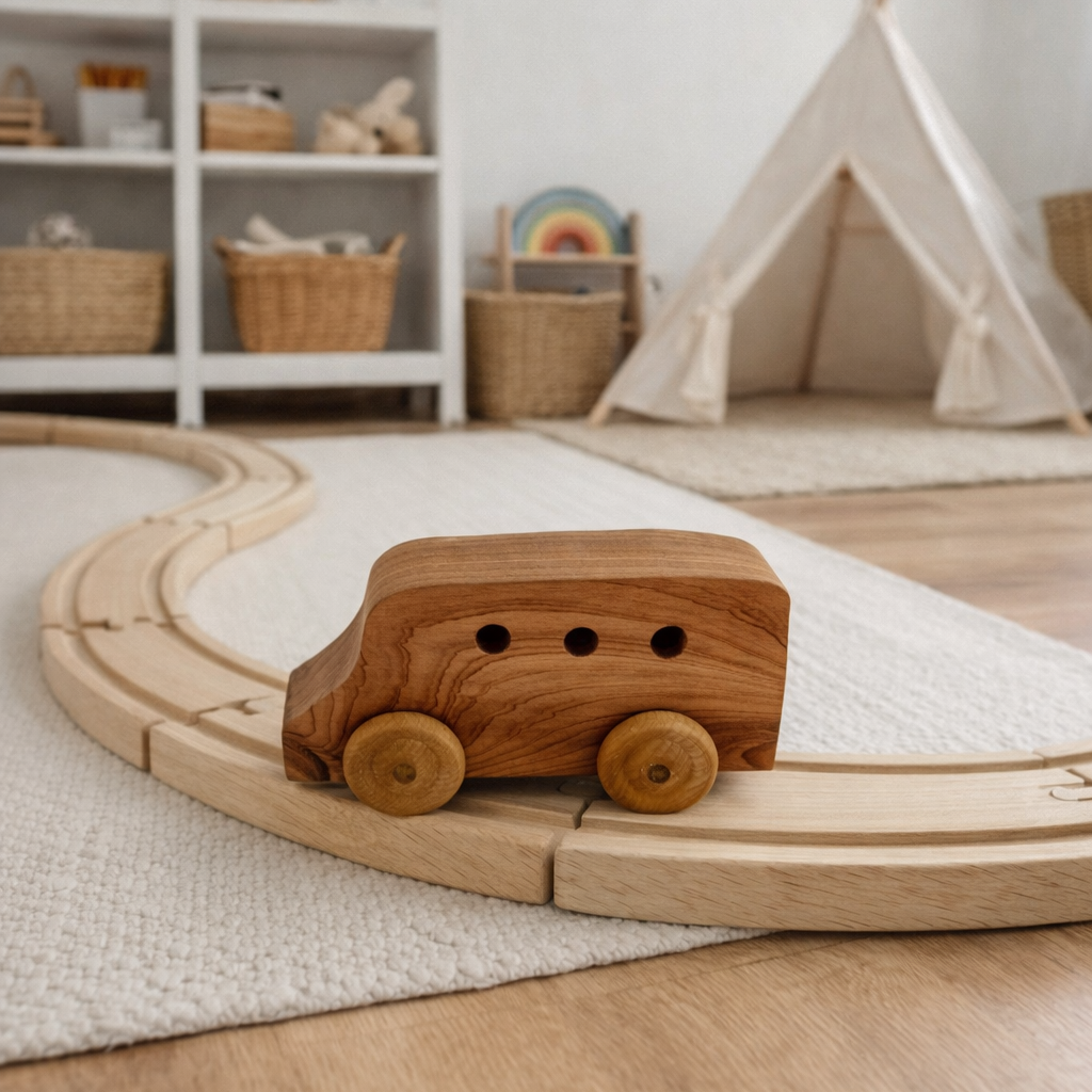 Sawdust Toy Bus