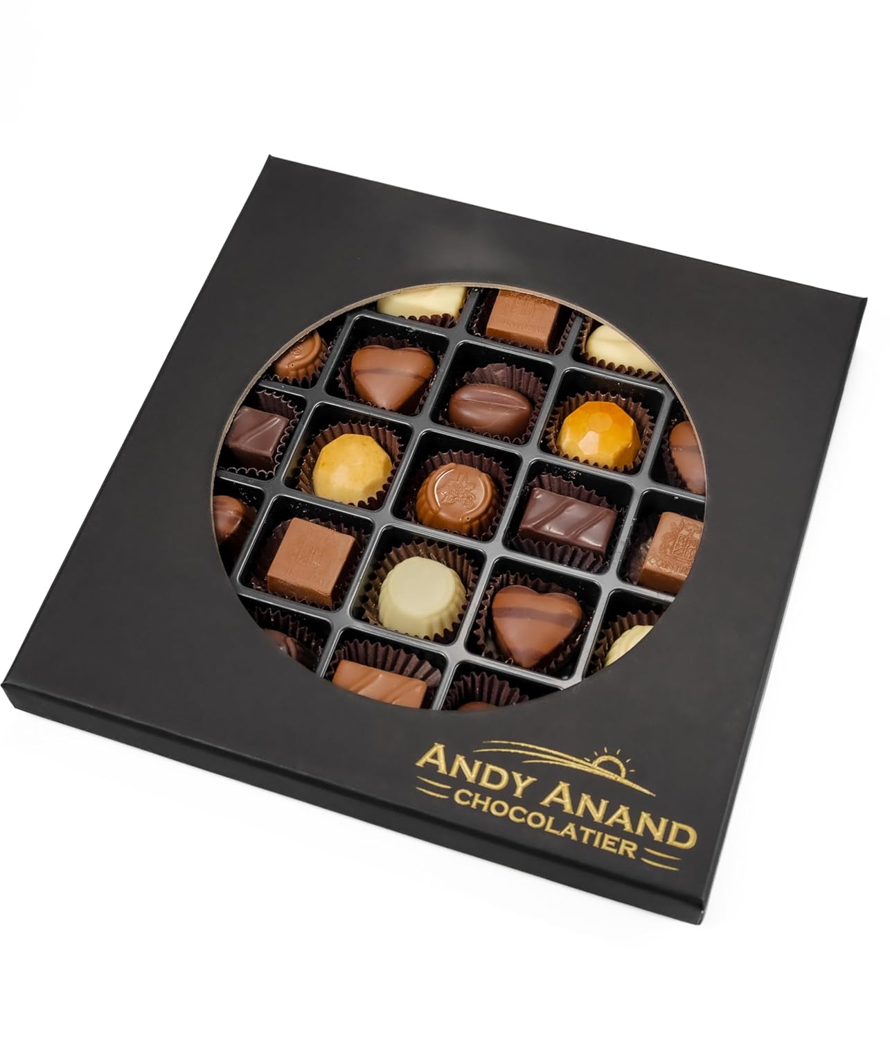 Andy Anand Sugar-Free & Gluten-Free Belgian Chocolate Truffles, 15 pc – Assorted Flavors, Diabetic-Friendly, Birthday & Valentine's Gift