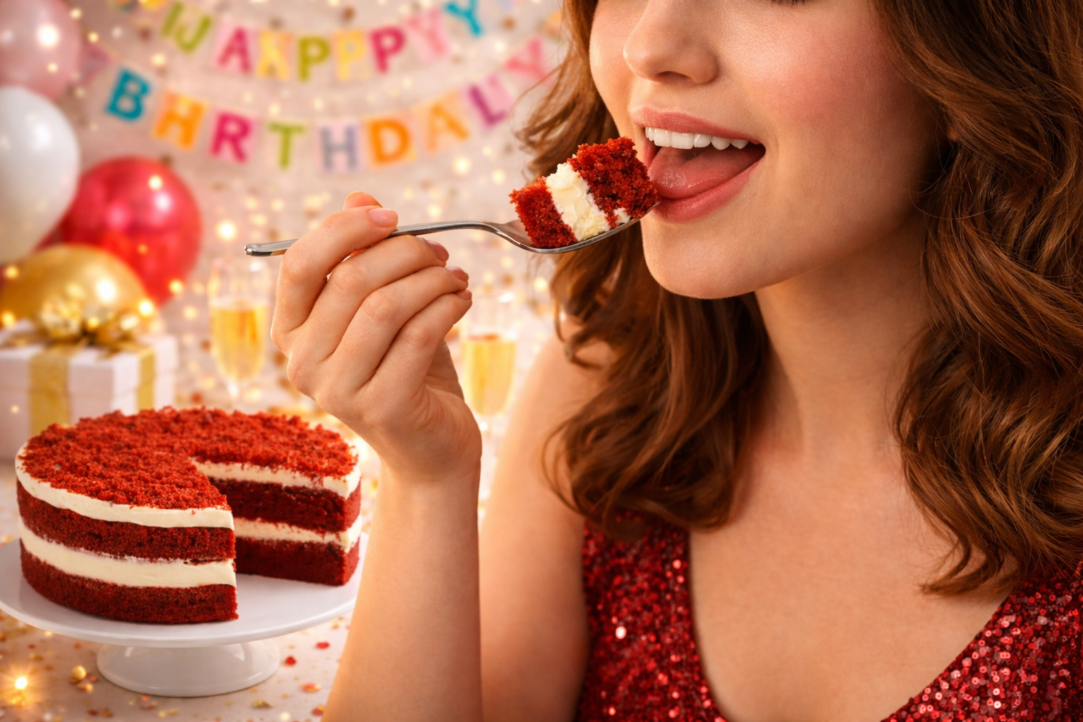 Andy Anand Sugar-Free Red Velvet Cake (2.4 lbs) | Sugar-Free & Keto Cake | Local SoCal Bakery
