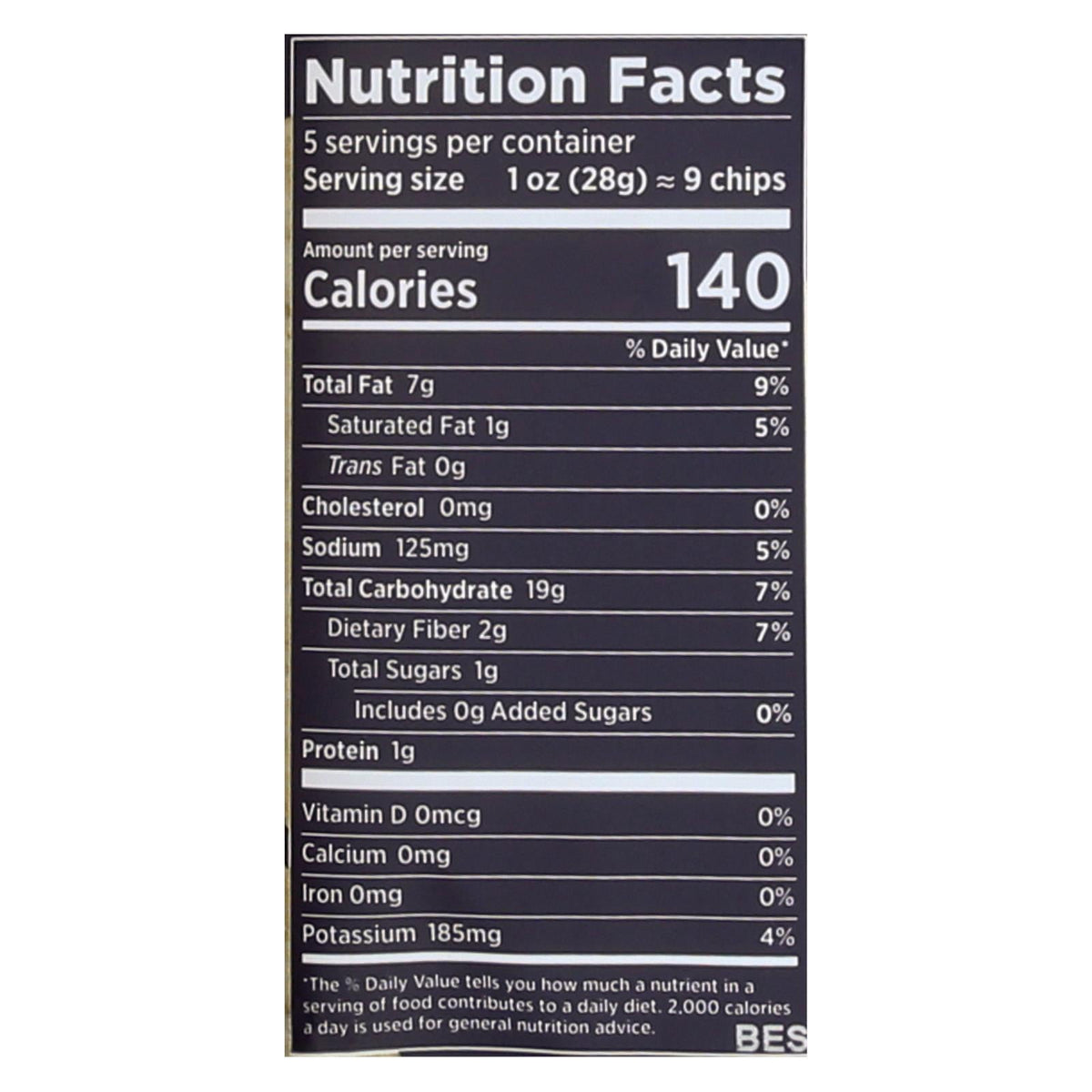 Siete Sea Salt Tortilla Chips, 5 oz (Case of 12)