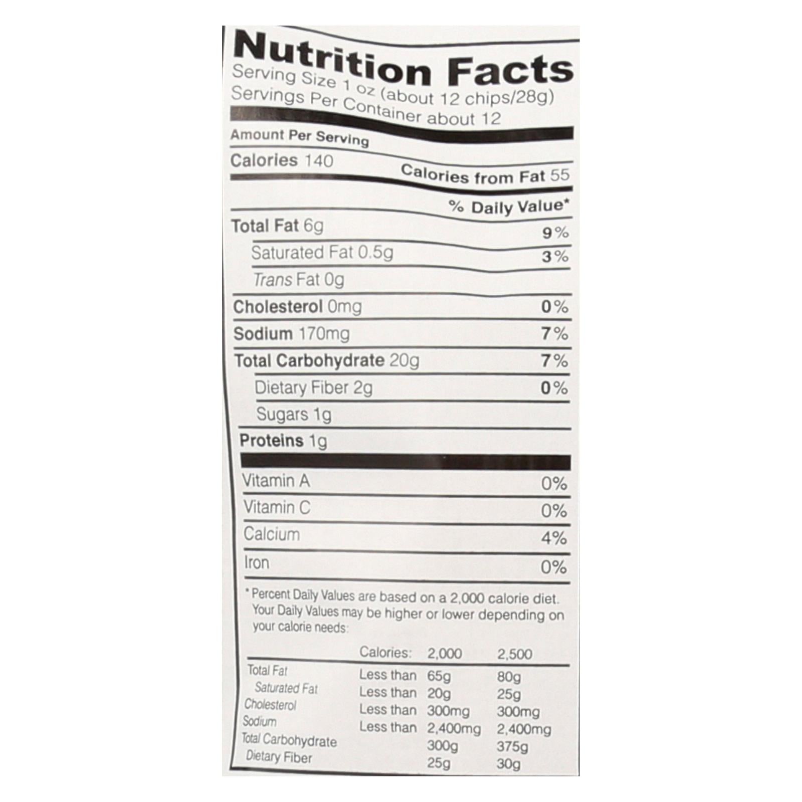 Mi Nina's Jalapeño Agave White Corn Tortilla Chips (Pack of 9 - 12 Oz.)