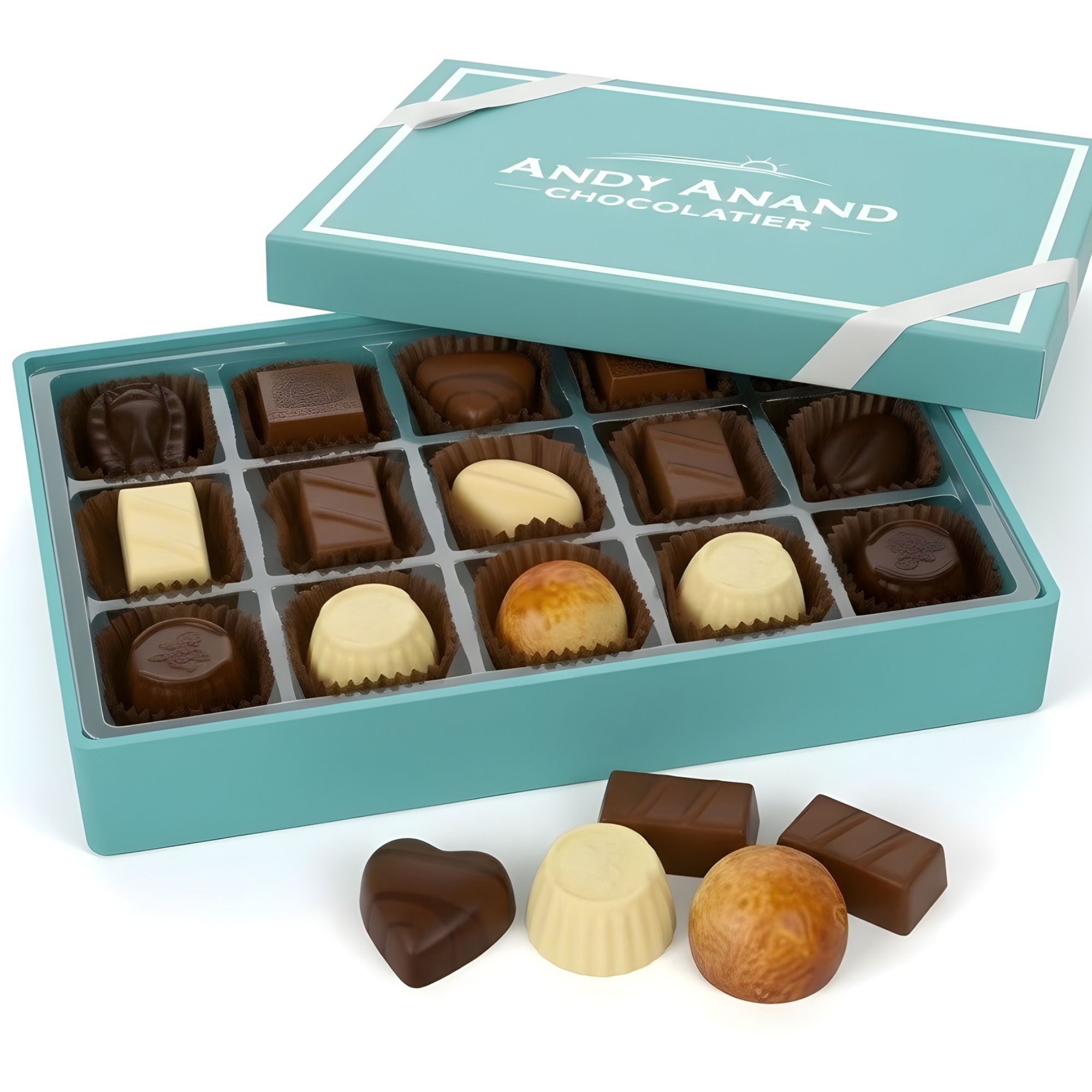 Andy Anand Sugar-Free Belgian Chocolate Truffles, 25 pc – Handmade Assortments, Stevia Sweetened, Diabetic-Friendly, Birthday & Holiday