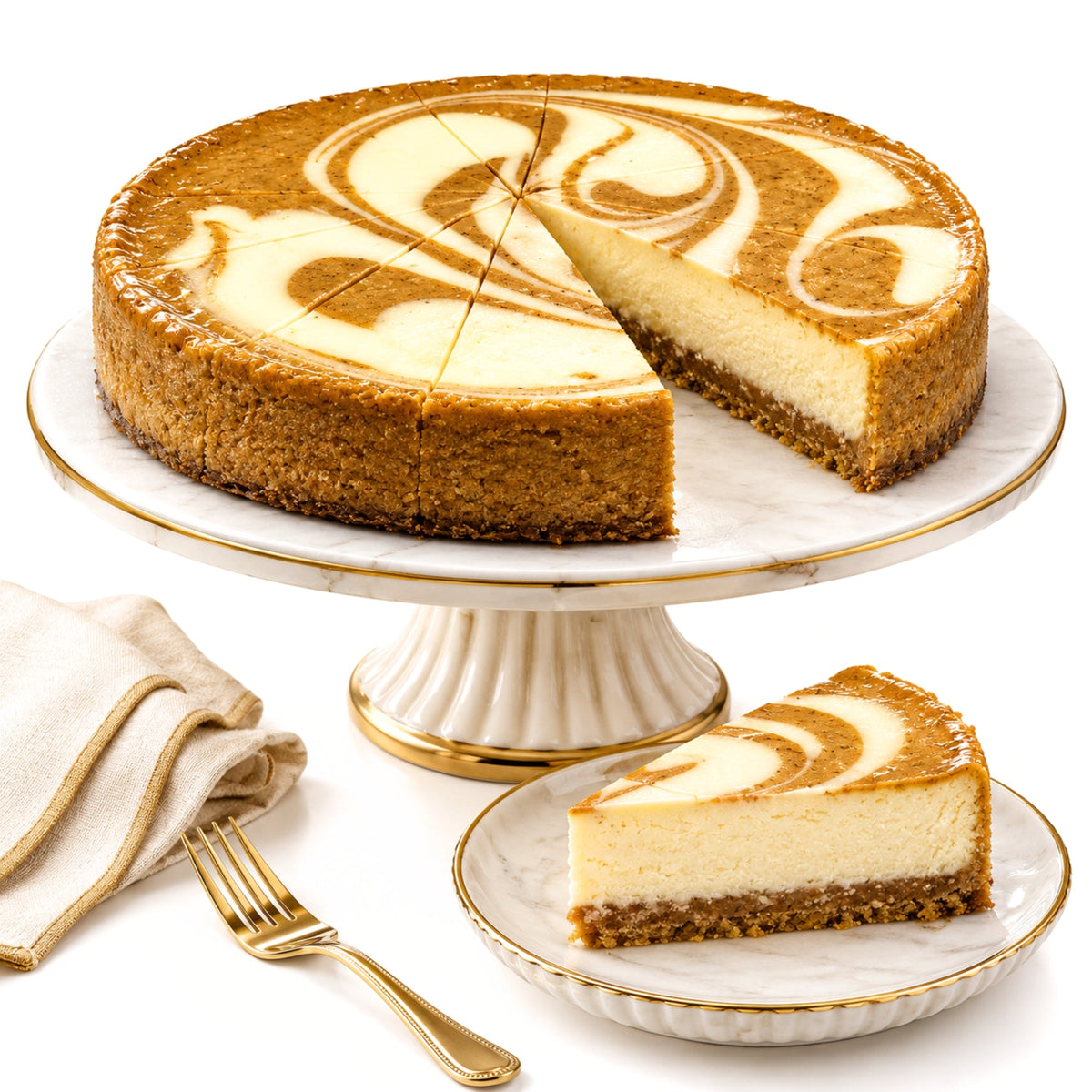 Andy Anand Sugar-Free Pumpkin Cheesecake (9-inch, 2 lbs) | Sugar-Free Cheesecake | Local SoCal Bakery
