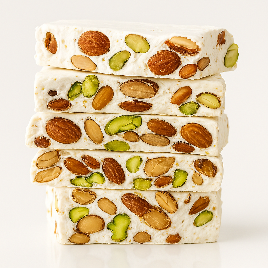 Andy Anand Mixed Nut Spanish Torrone Nougat Brittle (7 oz) | Wildflower Honey | Local SoCal Bakery