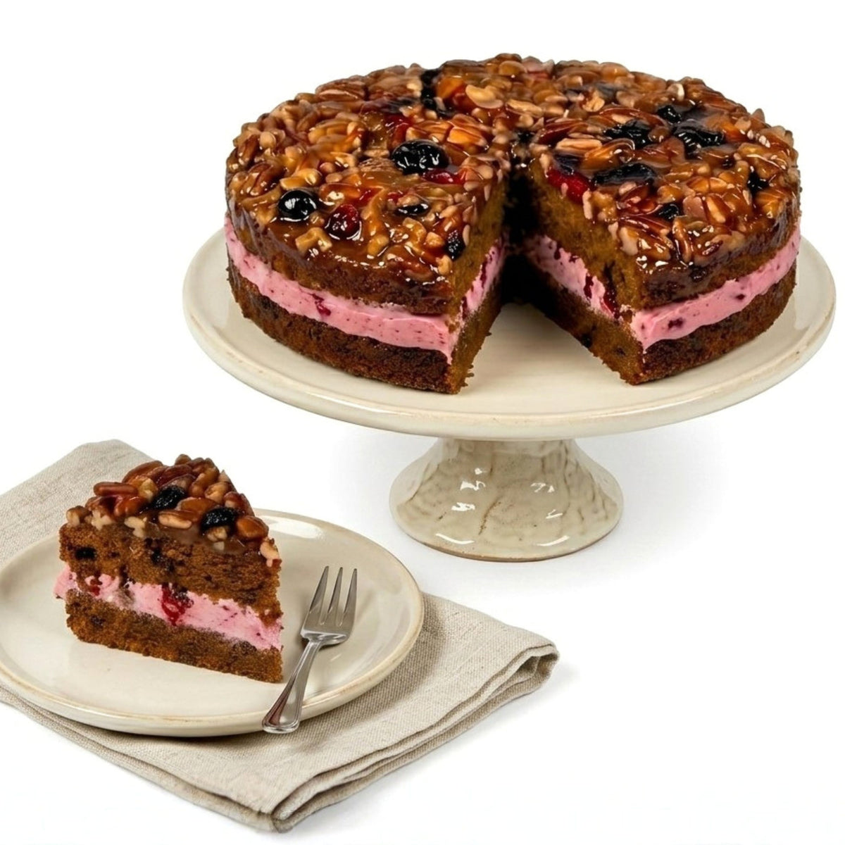 Andy Anand Sugar Free Fruit Cake, 9-Inch, 2.8 lb – Keto-Friendly, Low-Carb, Diabetic-Friendly, Gourmet Birthday & Holiday Gift Box
