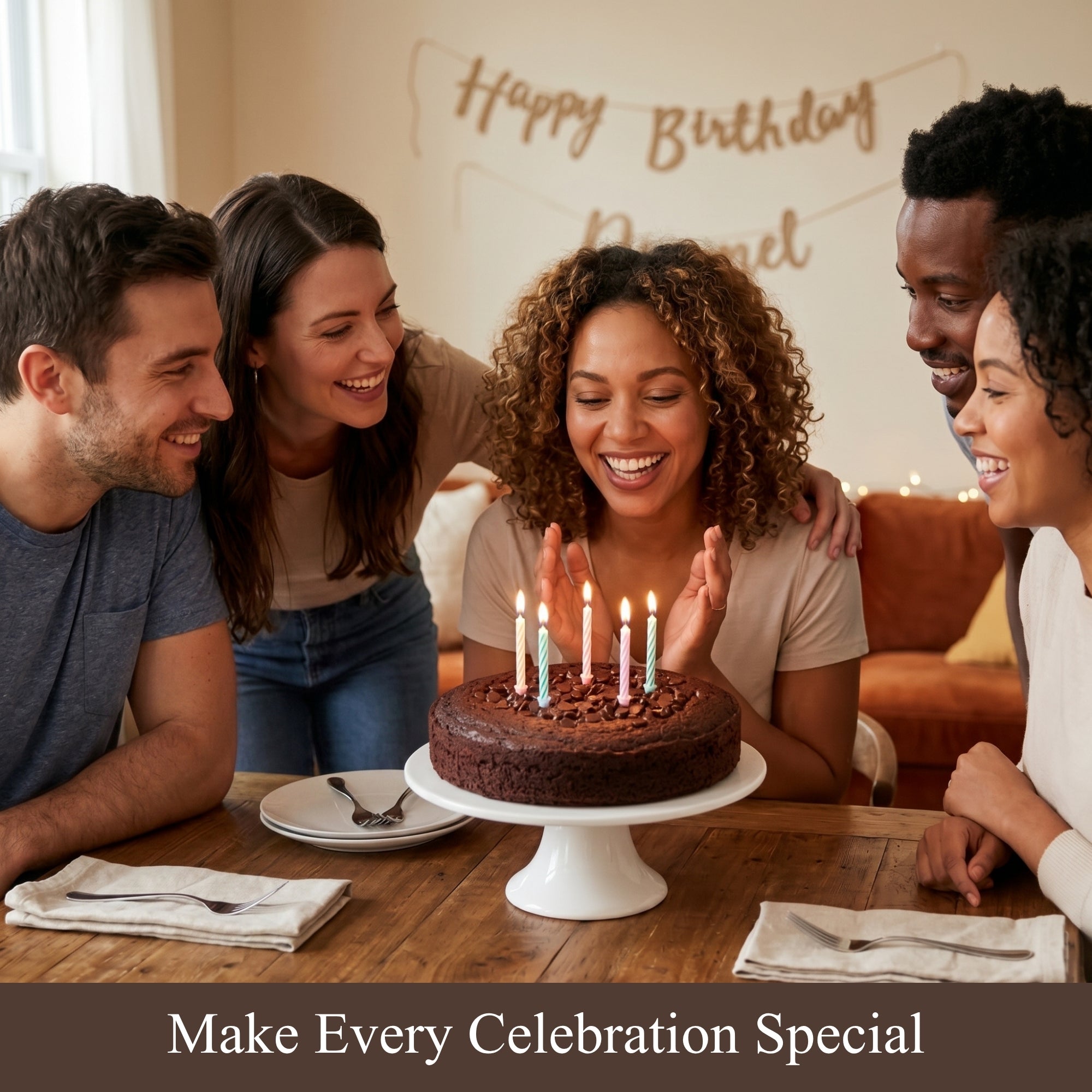 Andy Anand Sugar-Free Gluten-Free Dark Chocolate Cake, 9-Inch, 2.9 lb – Keto & Diabetic-Friendly, Birthday & Holiday Gift