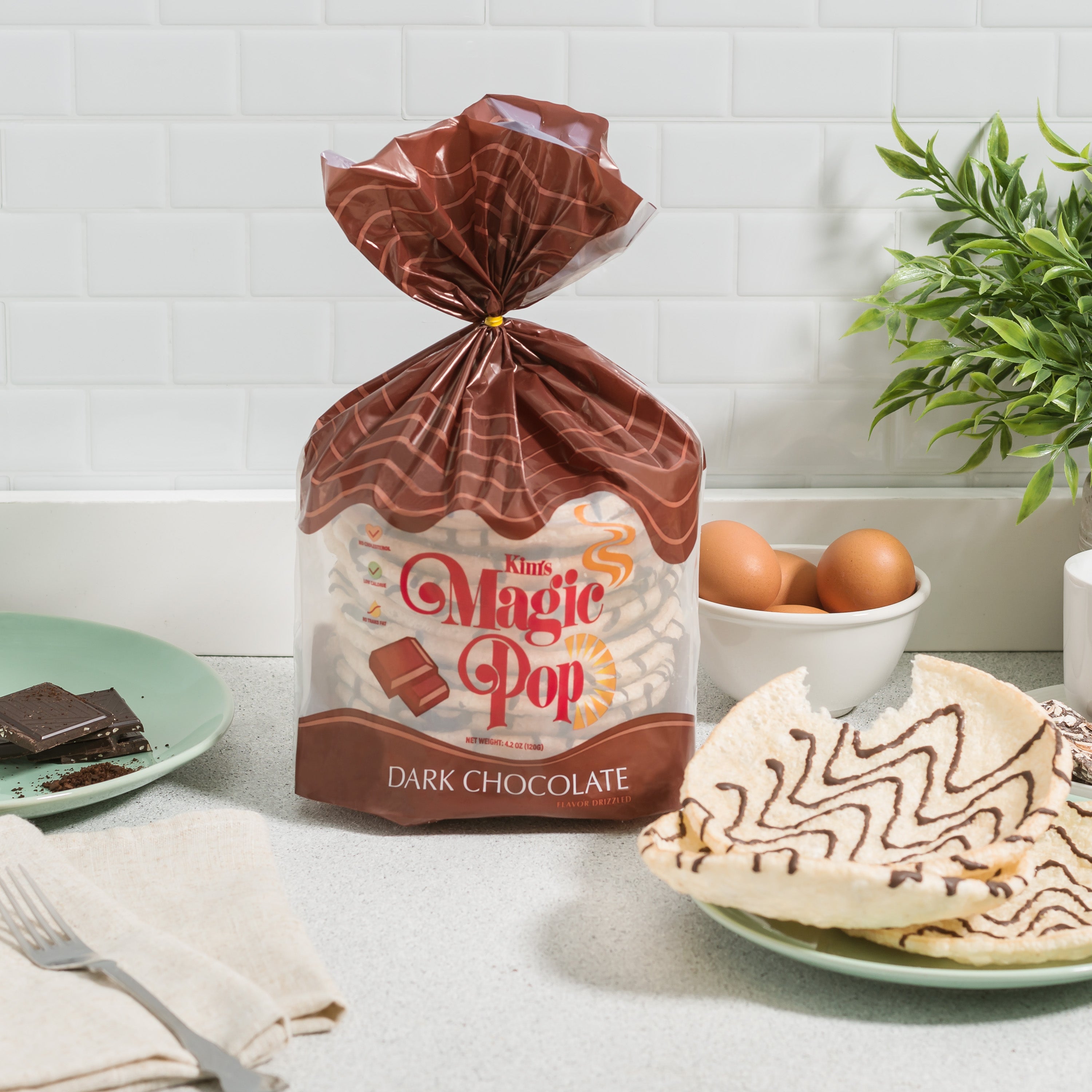 Kim's Magic Pop - Dark Chocolate Flavor Drizzled