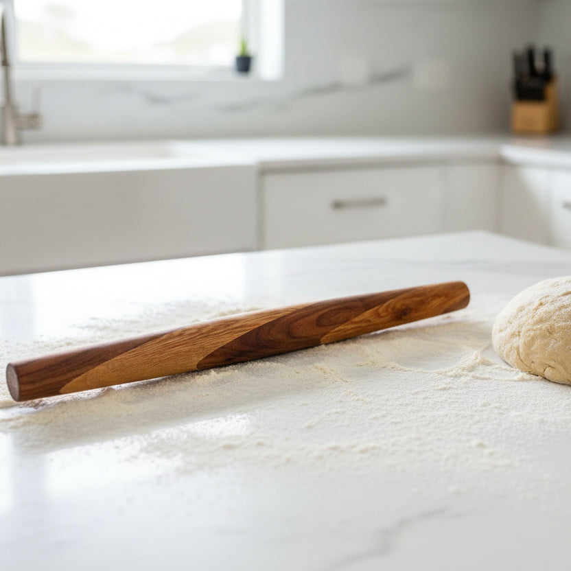French rolling pin made from various hardwoods.