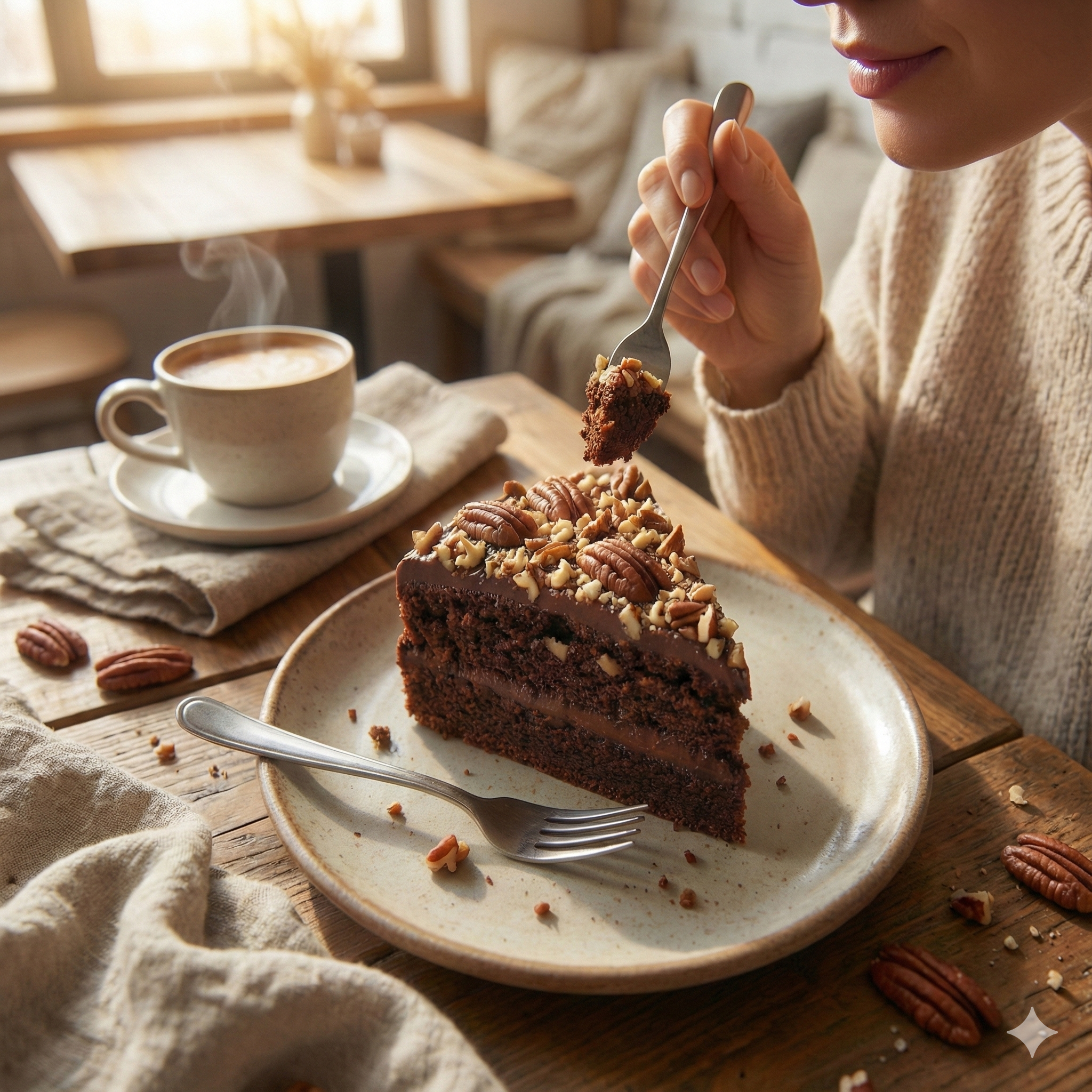 Andy Anand Caramel Pecan Cake (9-inch, 2.8 lbs) | Hand-Baked Bakery Cake | Local SoCal Bakery