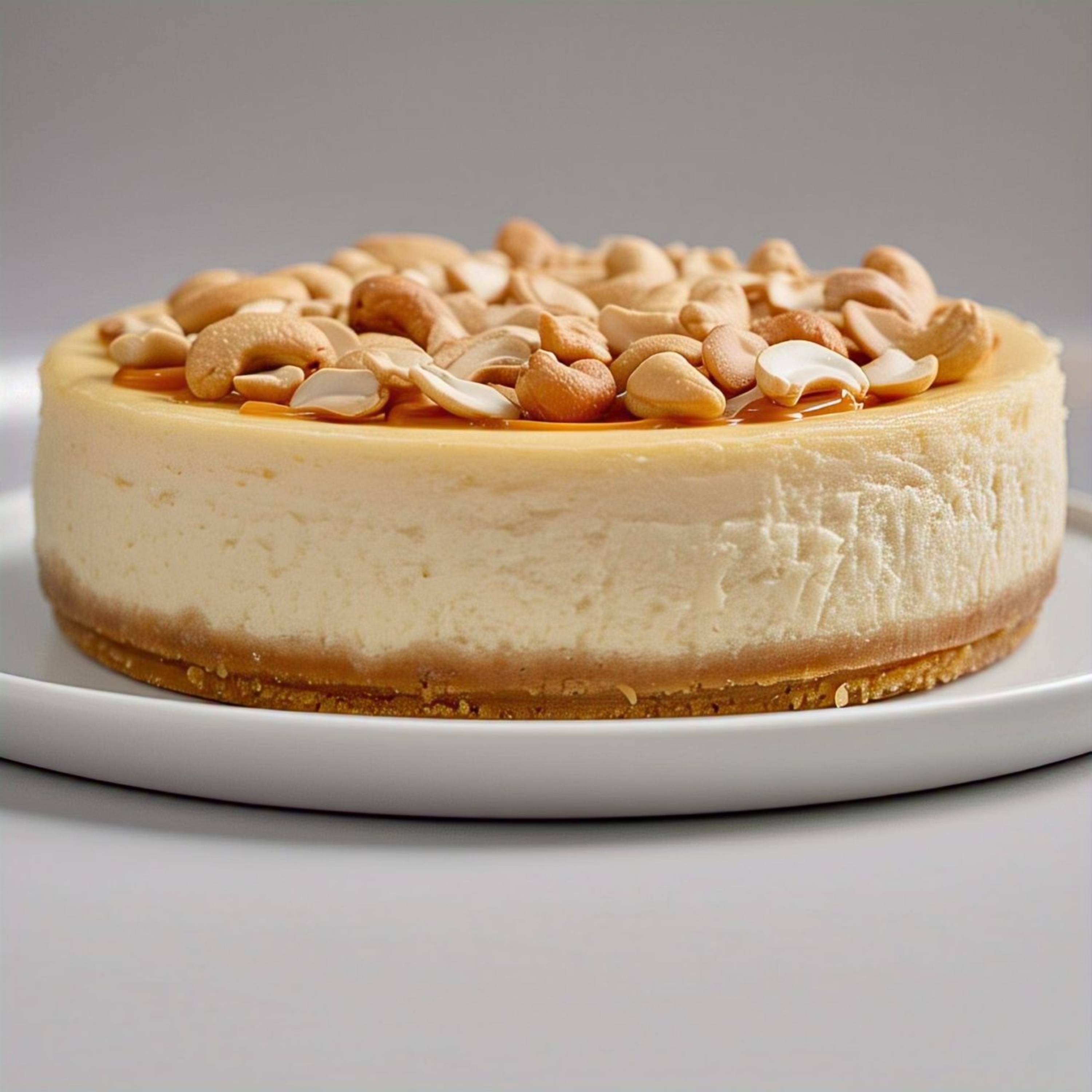Andy Anand Sugar-Free Gluten-Free Caramel Cashew Cheesecake (9-inch, 2.6 lbs) | Sugar-Free, Gluten-Free | Local SoCal Bakery