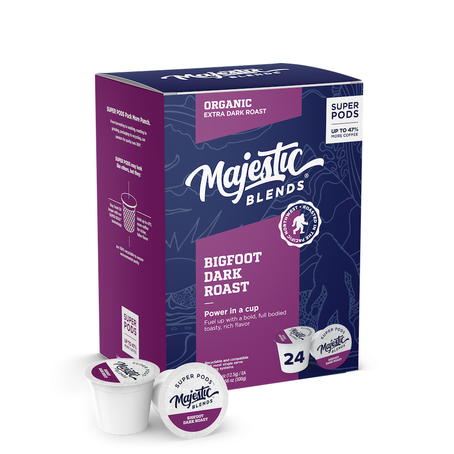 Bigfoot Dark Roast, Majestic Coffee