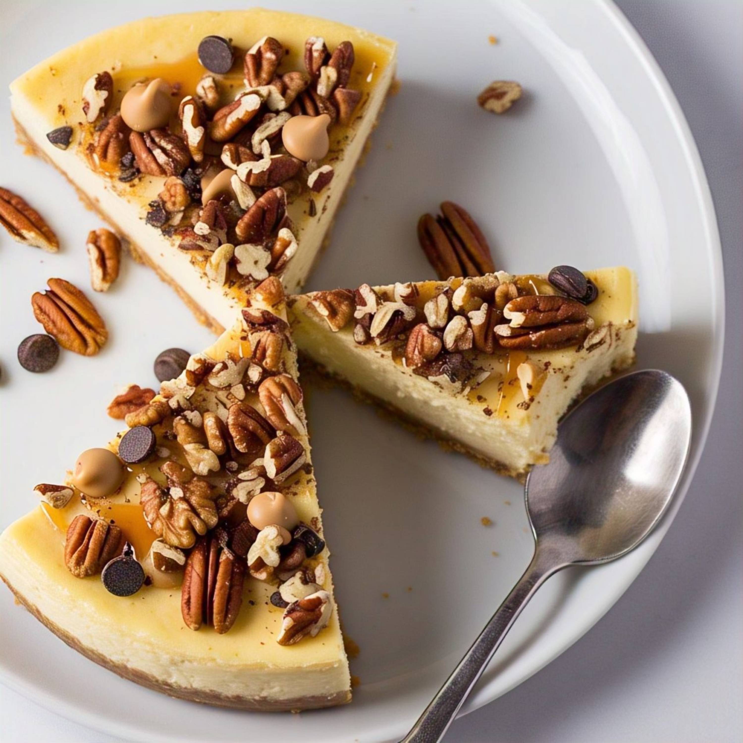 Andy Anand Turtle Cheesecake, 9-Inch, 2 lb – Caramel, Chocolate Chips & Nuts, California Cream Cheese, No Preservatives, Birthday Gift Box