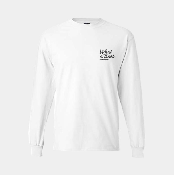 Kevmo's "What A Treat" Wordmark Long-Sleeve T-Shirt