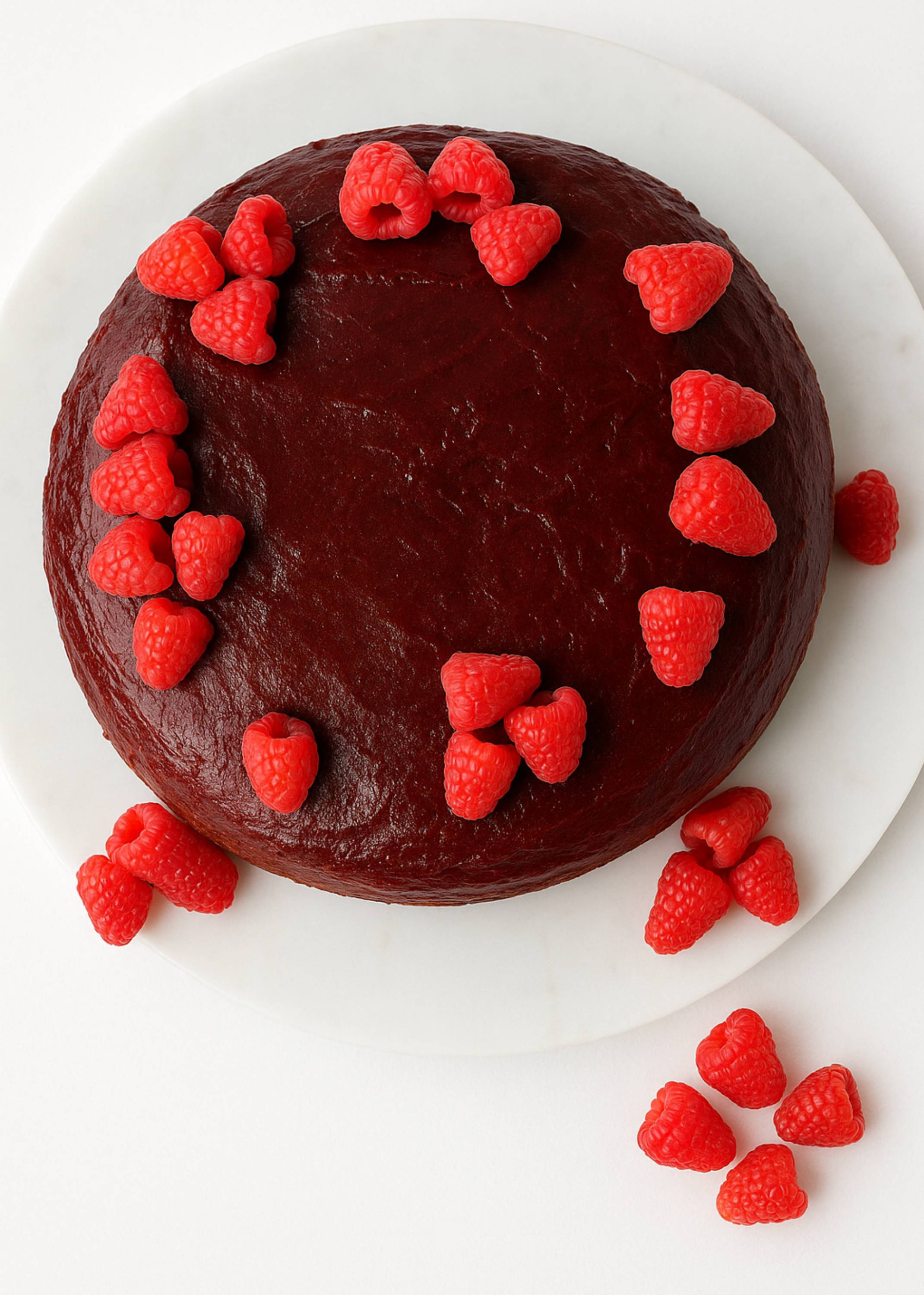Andy Anand Gluten-Free Raspberry Chocolate Cake with Truffles (9-inch, 2.8 lbs) | Hand-Baked Bakery Cake | Local SoCal Bakery