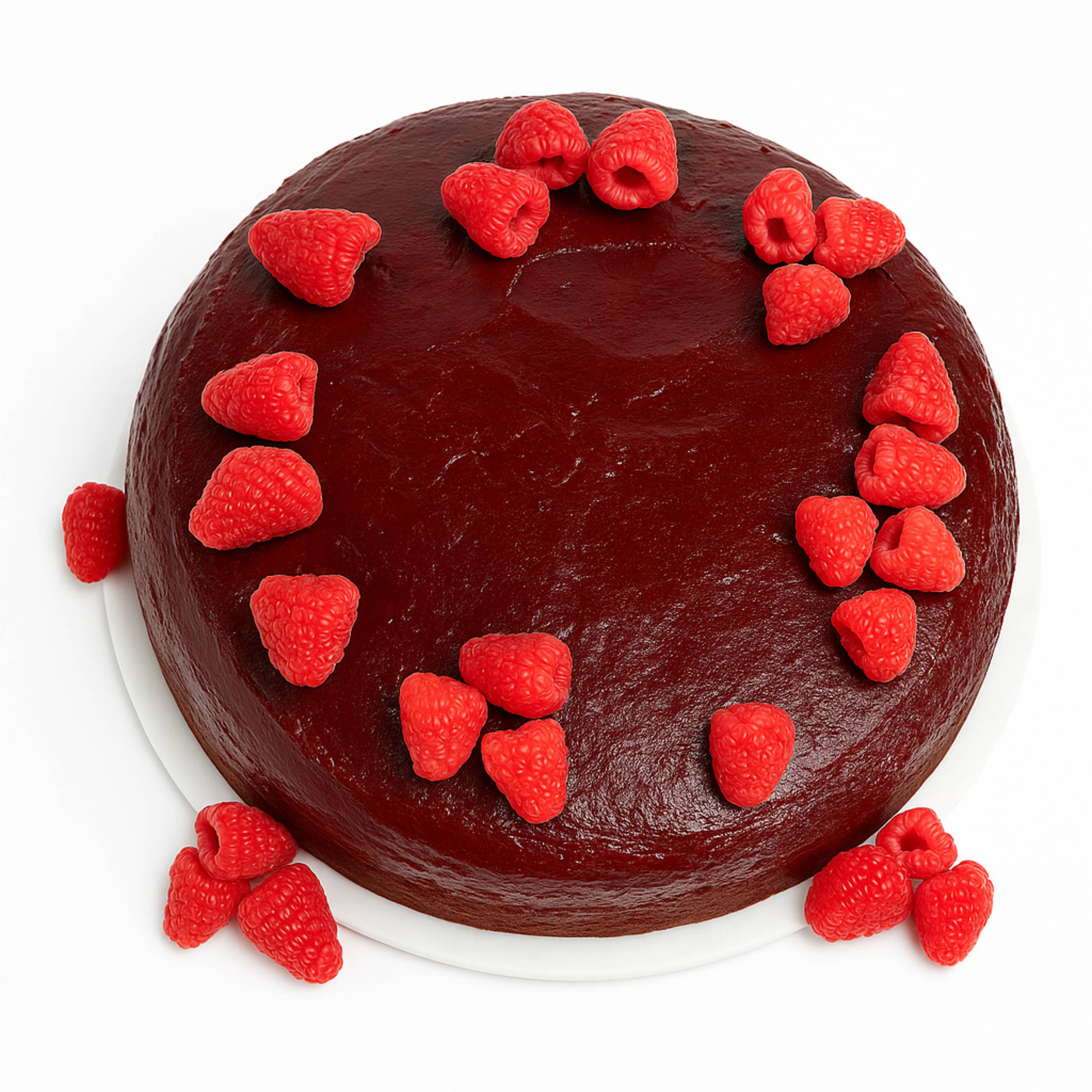 Andy Anand Gluten-Free Raspberry Chocolate Cake with Truffles (9-inch, 2.8 lbs) | Hand-Baked Bakery Cake | Local SoCal Bakery