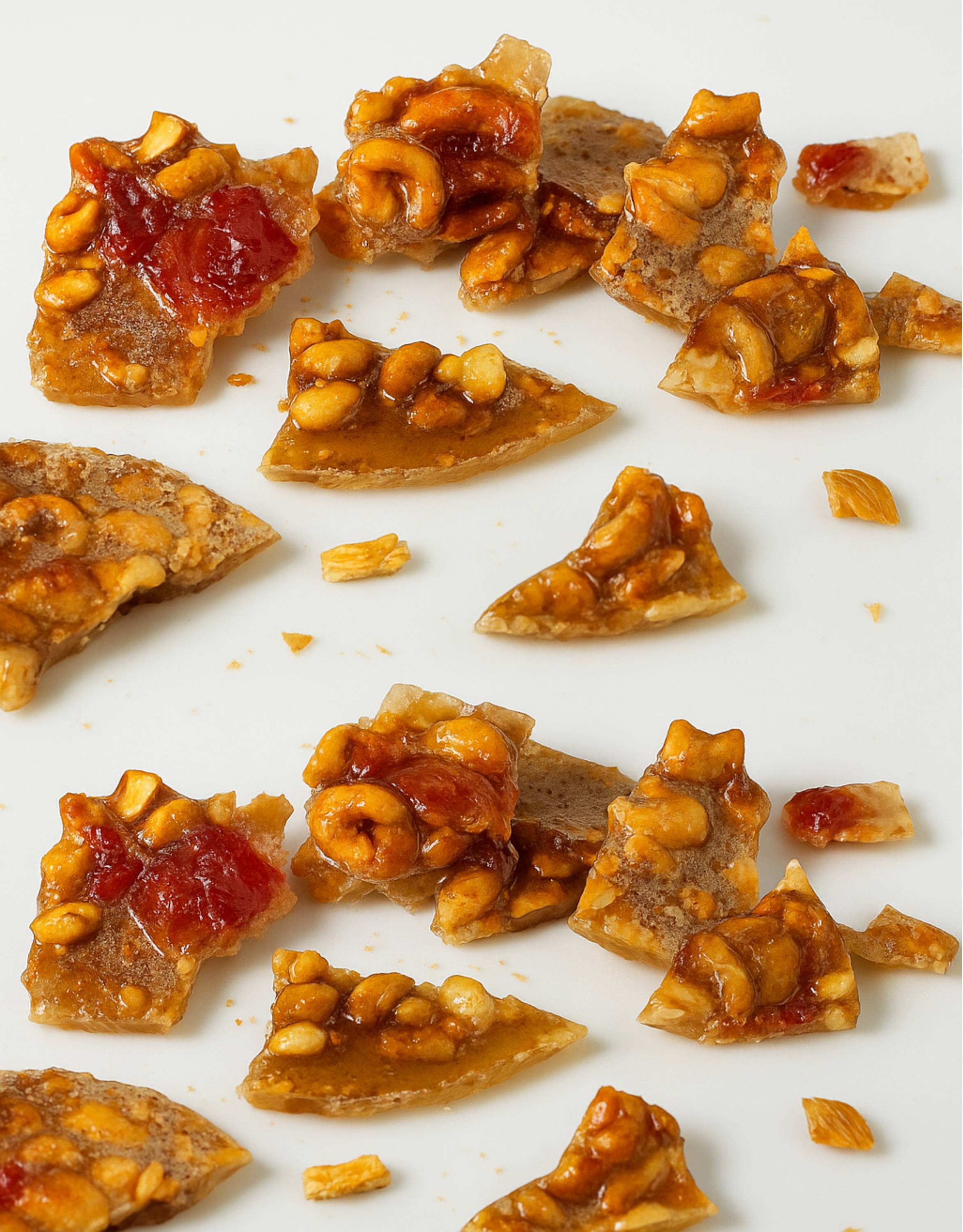 Andy Anand Sugar-Free Italian Fruit Brittle (Papaya, Mango, Pomelo, 1 lb) | Imported Croccante, Keto & Gluten-Free | Local SoCal Bakery