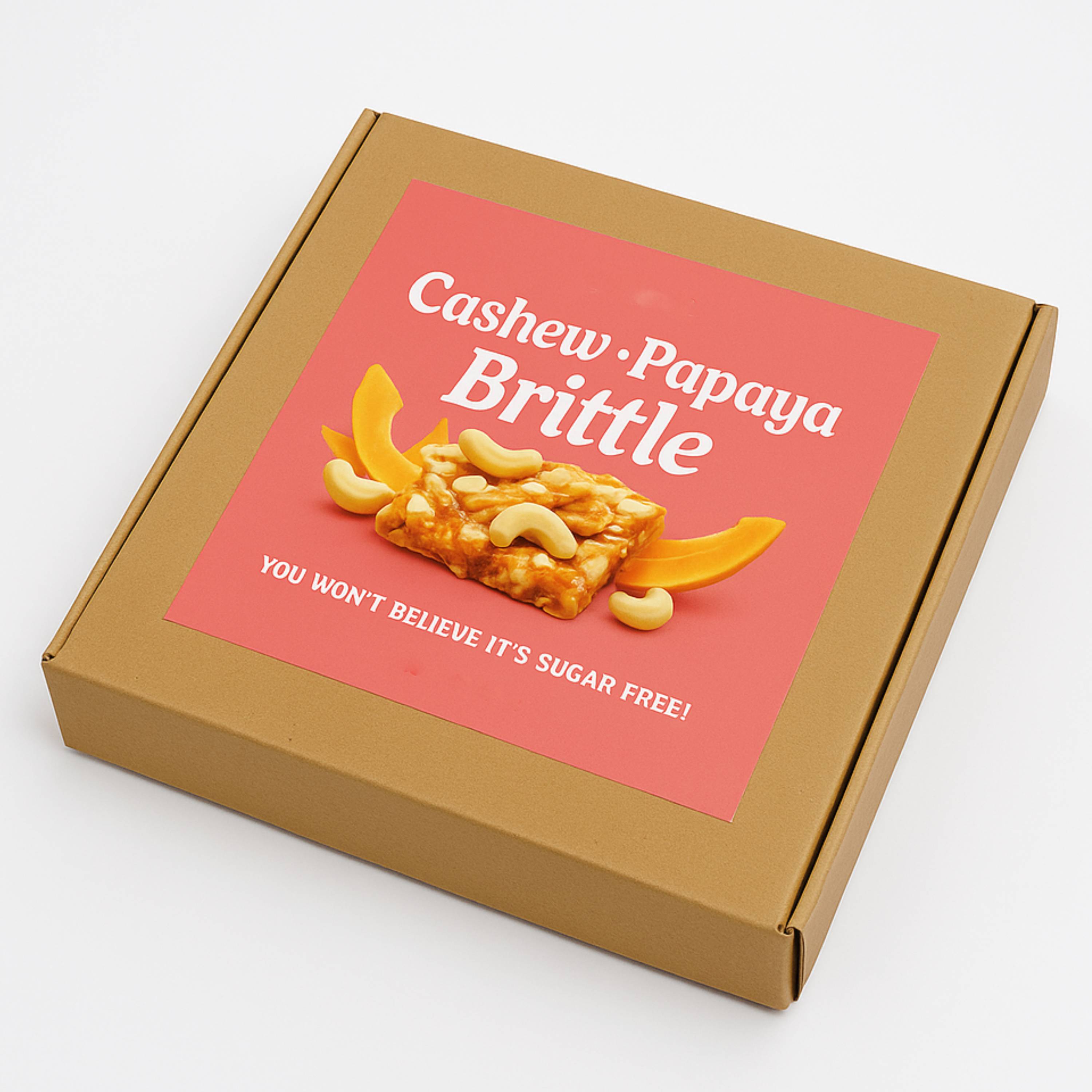 Andy Anand Sugar-Free Italian Fruit Brittle (Papaya, Mango, Pomelo, 1 lb) | Imported Croccante, Keto & Gluten-Free | Local SoCal Bakery