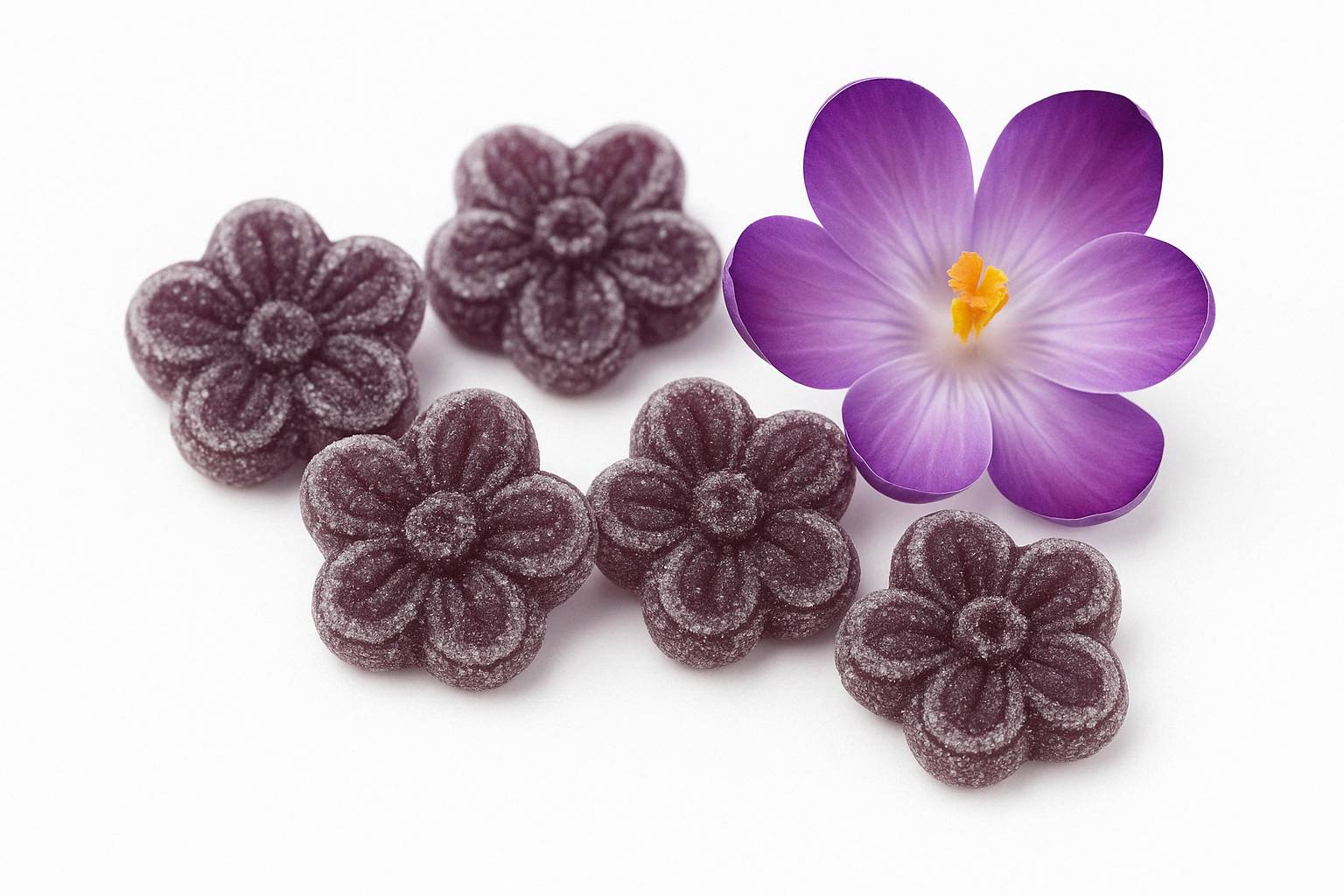 Andy Anand Sugar-Free Violet Candy Dragees, 150 pc, 3-Pack – Old-World European, Stevia Sweetened, Keto & Diabetic-Friendly Gourmet Gift Box