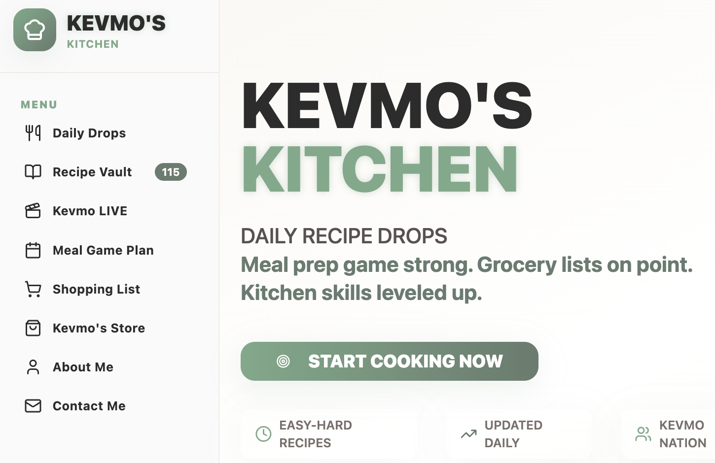 Kevmo's Kitchen Membership