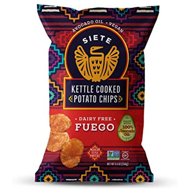 Siete Kettle Chip Fuego (Pack of 6 5.5oz)