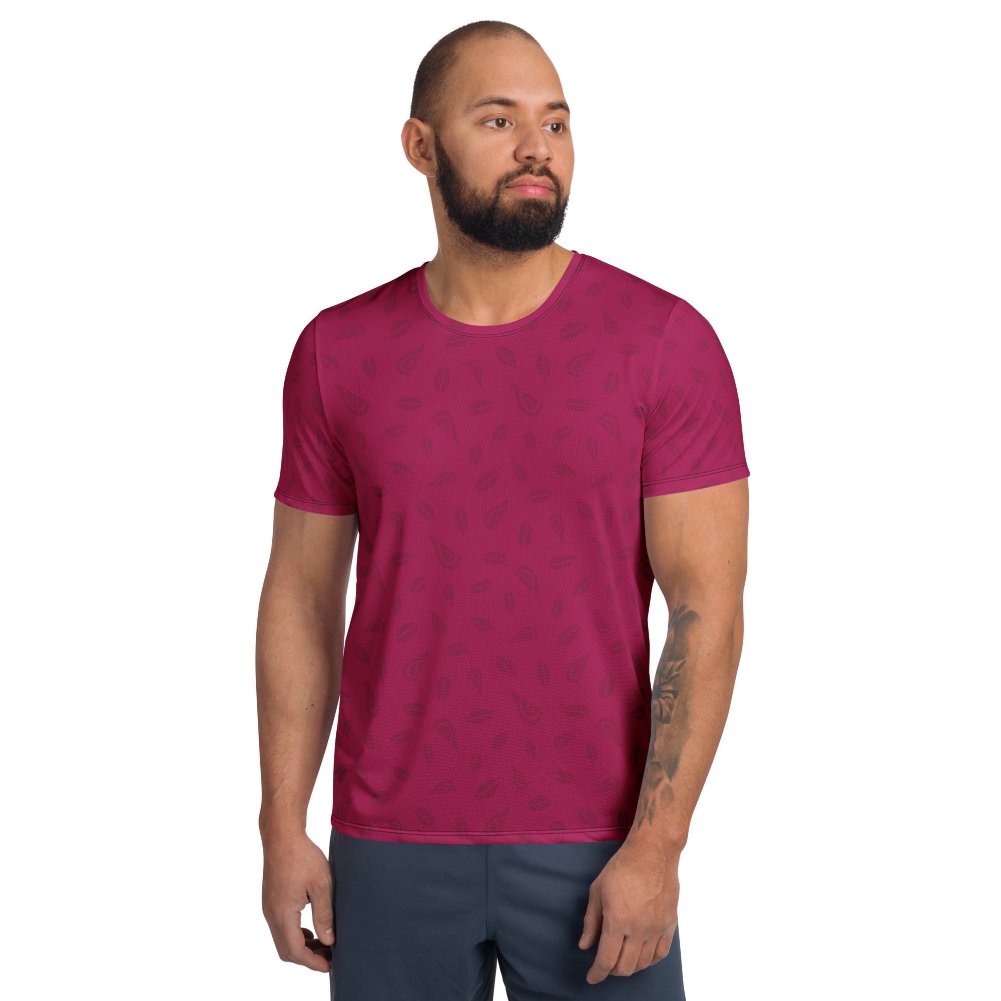 Men's Athletic Tee - Raspberry