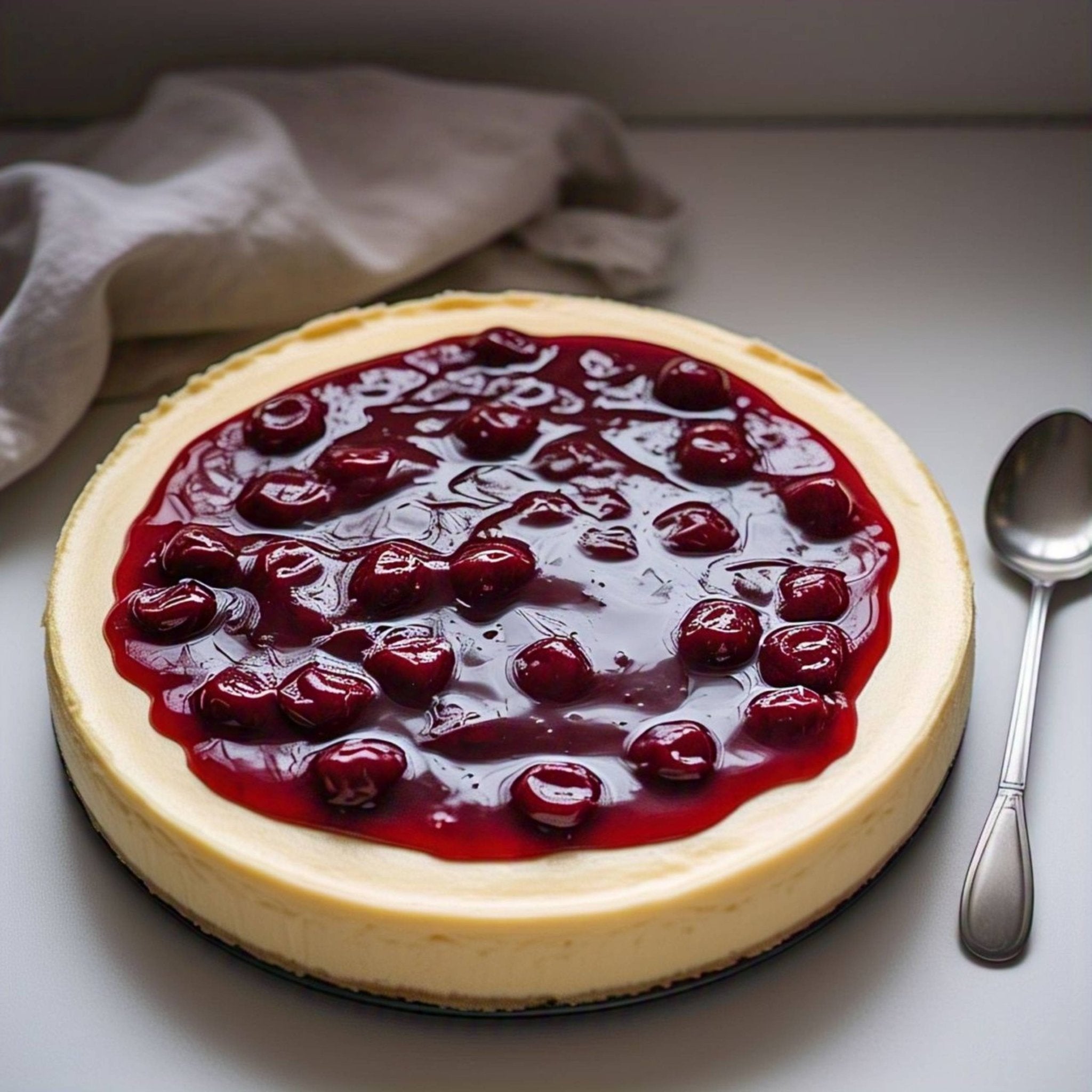 Andy Anand Sugar-Free Gluten-Free Cherry Cheesecake (9-inch, 3.4 lbs) | Sugar-Free, Gluten-Free | Local SoCal Bakery