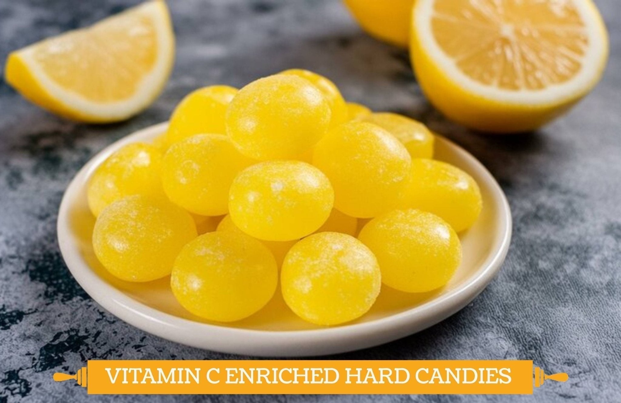 Andy Anand Sugar-Free Italian Orange & Lemon Hard Candy (7 oz) | Vitamin C Enhanced | Local SoCal Bakery