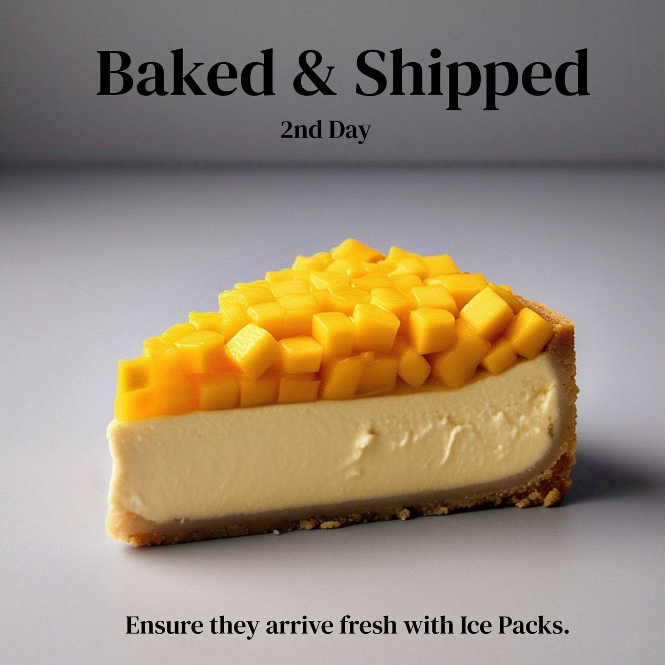 Andy Anand Mango Cake (9-inch, Traditional Style) | Hand-Baked Bakery Cake | Local SoCal Bakery