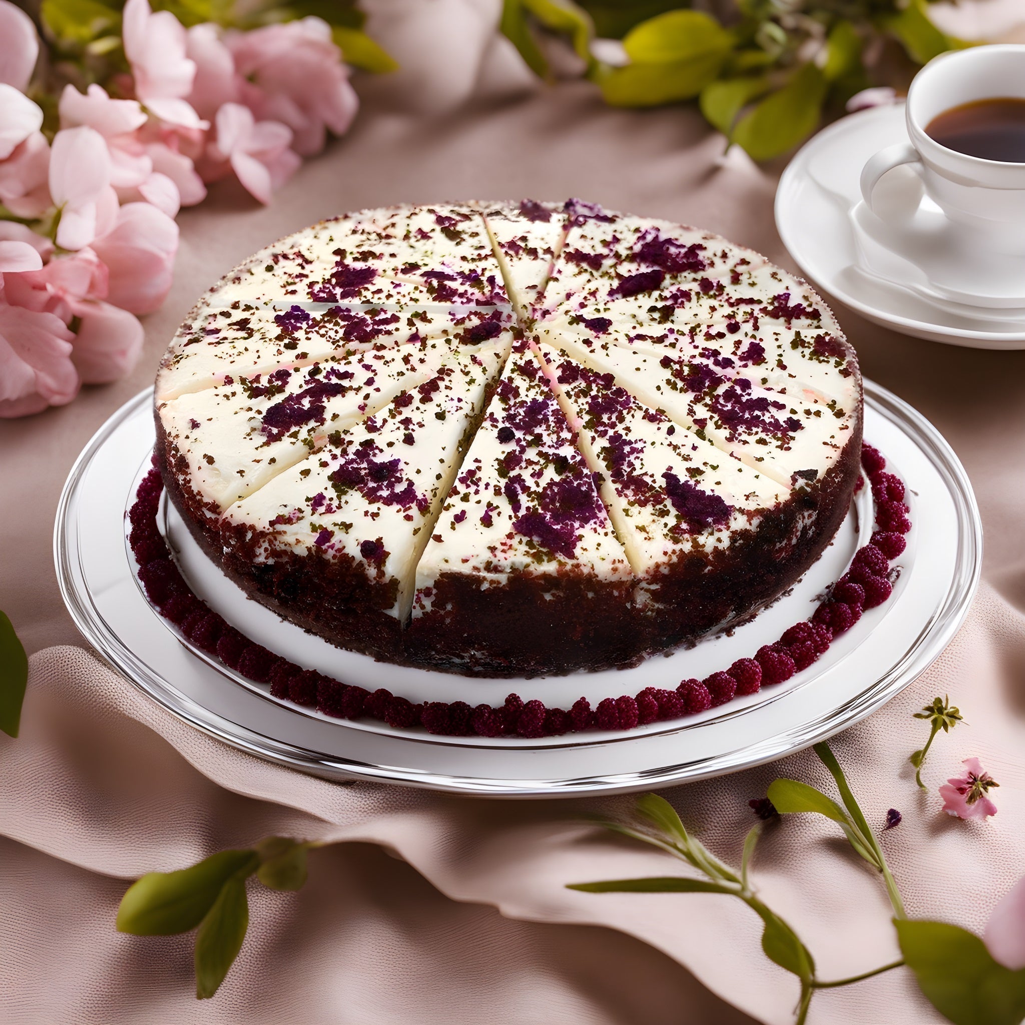 Andy Anand Red Velvet Cheesecake (9-inch, 2 lbs) | Hand-Baked Bakery Cheesecake | Local SoCal Bakery