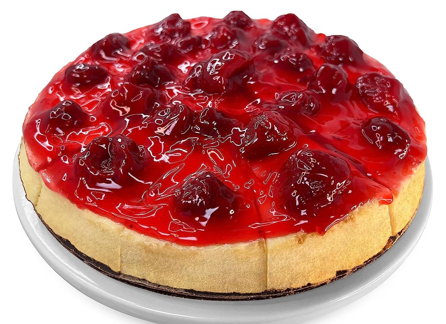 Andy Anand Strawberry Swirl Cheesecake (9-inch, 3.4 lbs) | Hand-Baked Bakery Cheesecake | Local SoCal Bakery