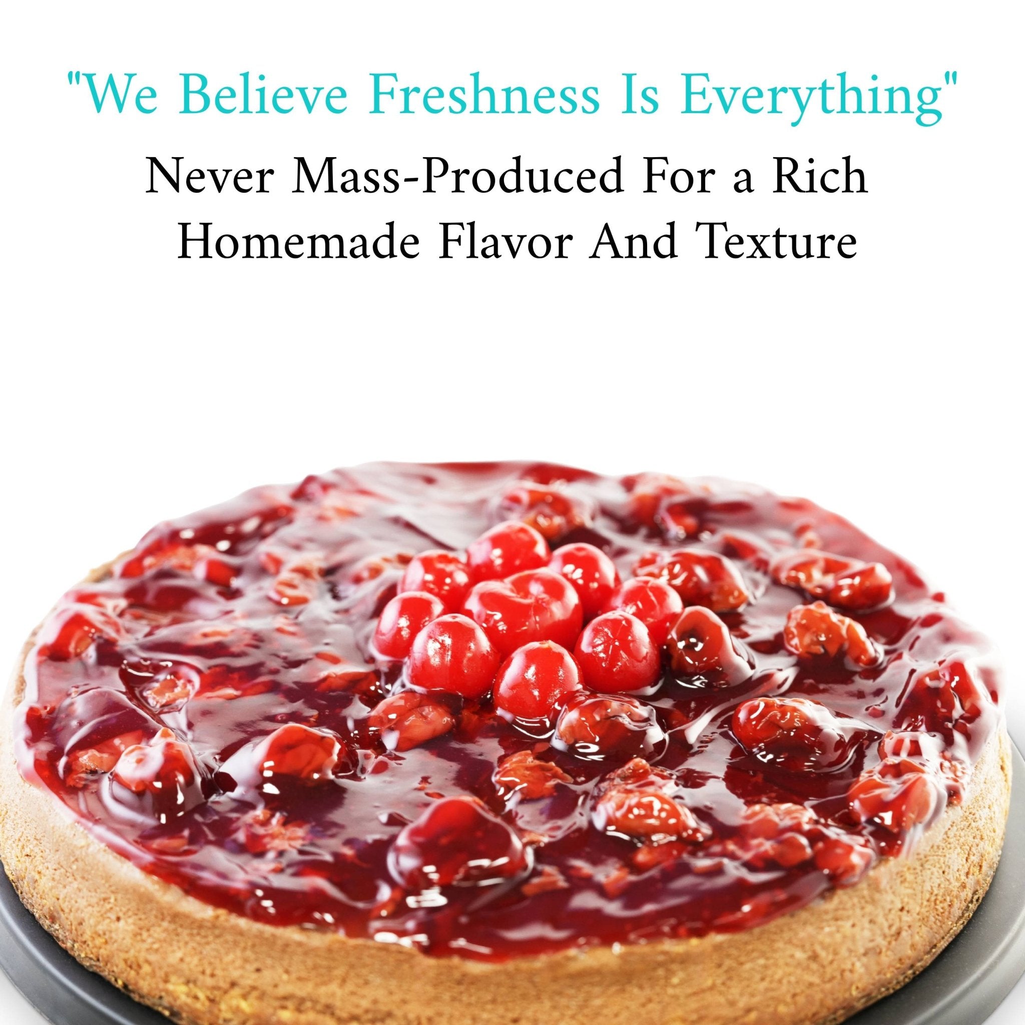 Andy Anand Sugar-Free Chocolate Cherry Cheesecake with Truffles (9-inch, 2.8 lbs) | Sugar-Free & Keto Cheesecake | Local SoCal Bakery