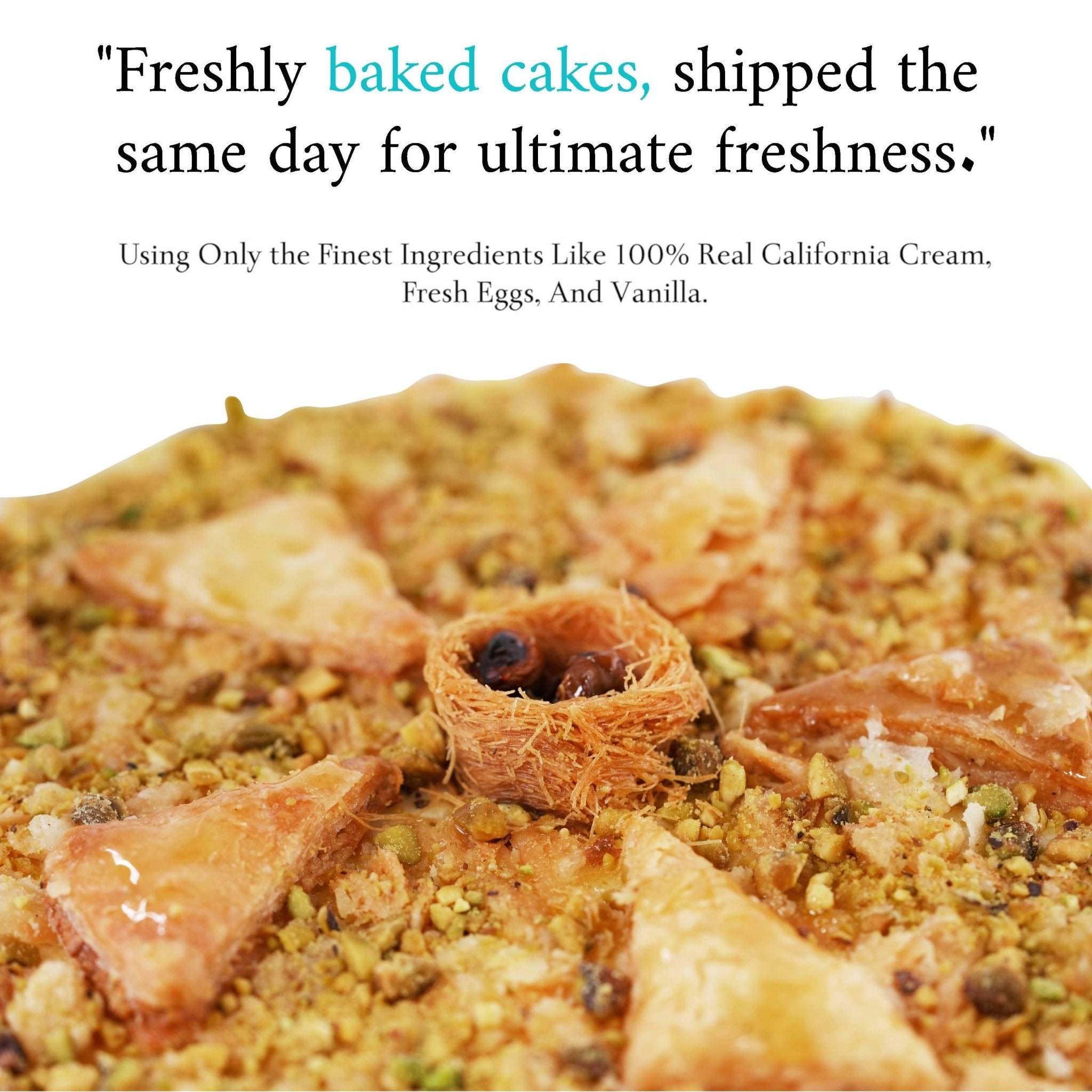 Andy Anand Baklava Cheesecake (9-inch, 2.8 lbs) | Hand-Baked Bakery Cheesecake | Local SoCal Bakery