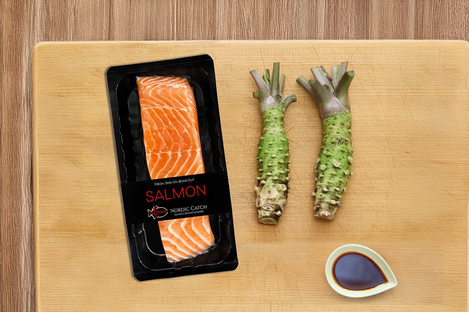 Fresh Japanese Wasabi Root + Steel Shark Grater Bundle