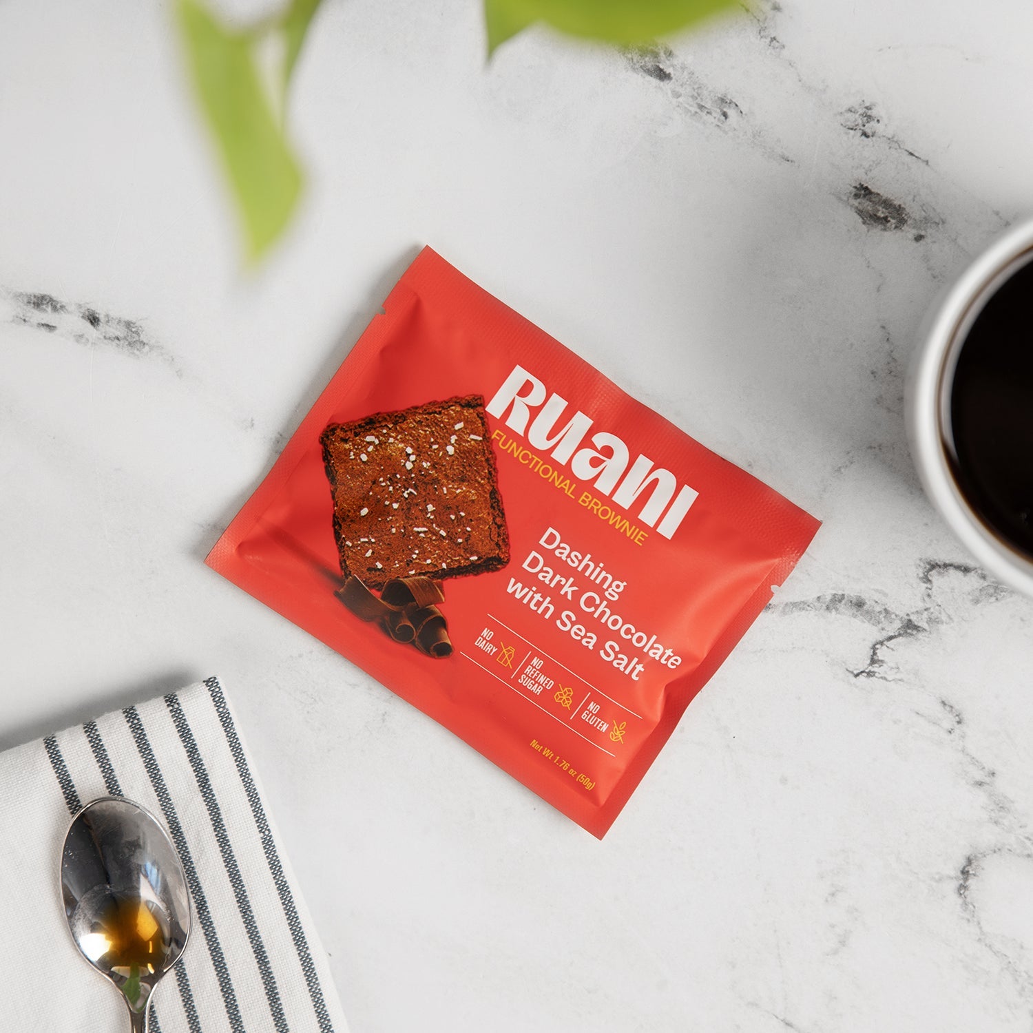 6 pack Dashing Dark Chocolate Brownie with sea salt