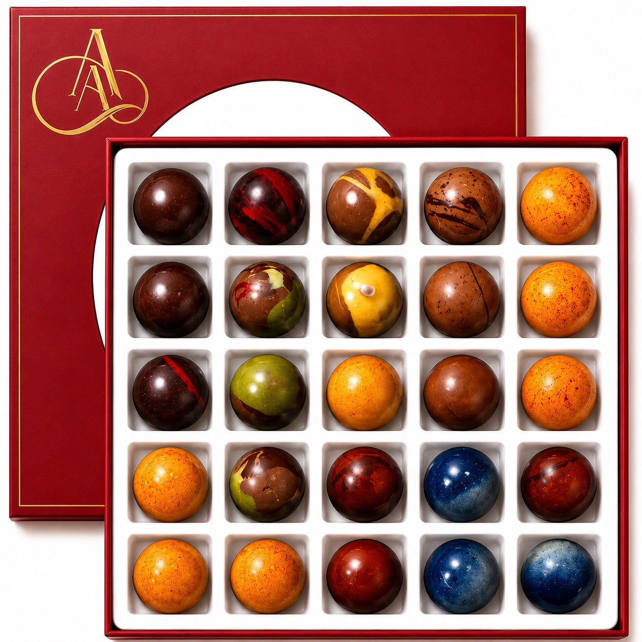Andy Anand Monet Chocolate Bonbons Gift Box, 25 pc, 6.52 oz – Gluten-F