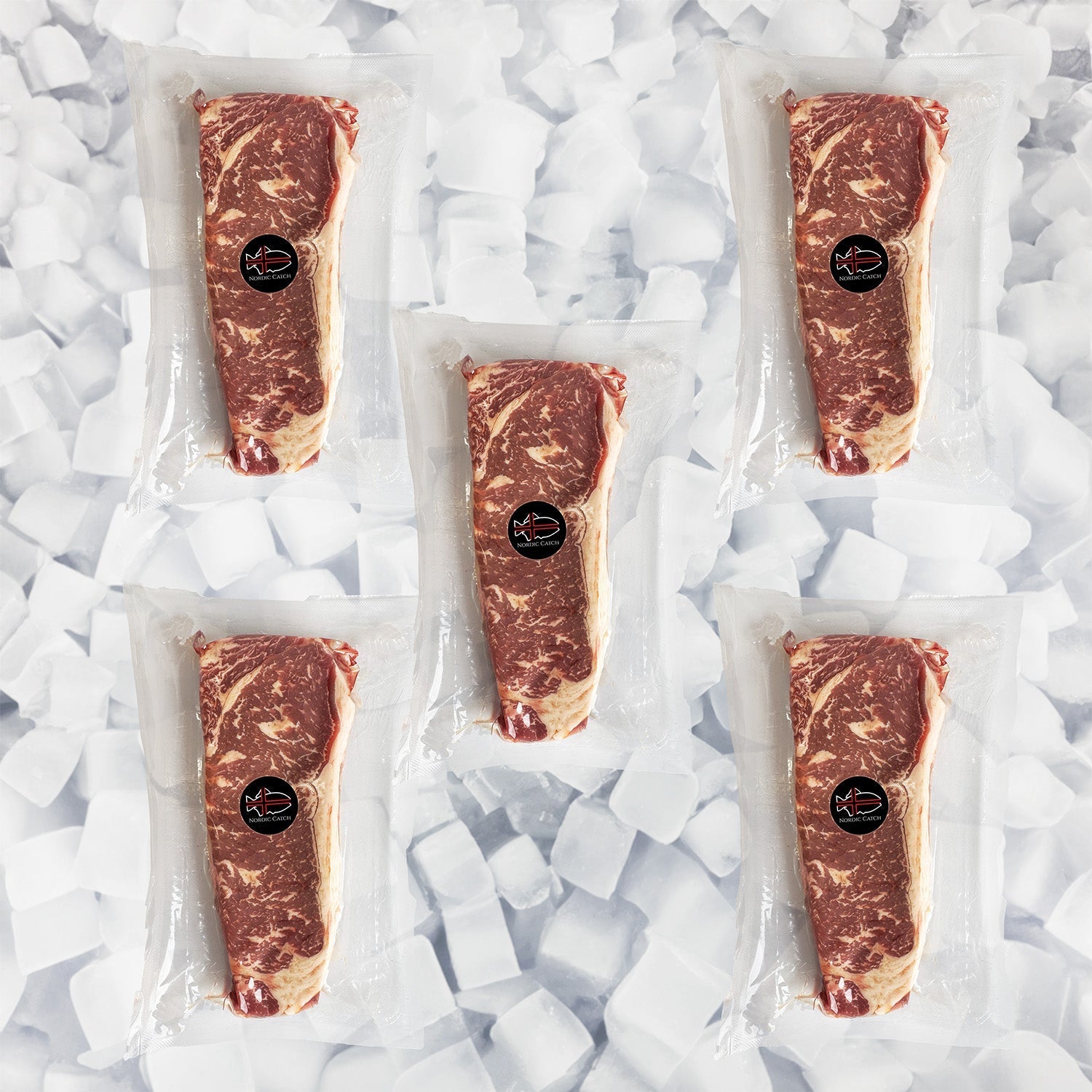 Natural Black Angus Prime NY Strip Steak, Grass Fed (Bulk Case)