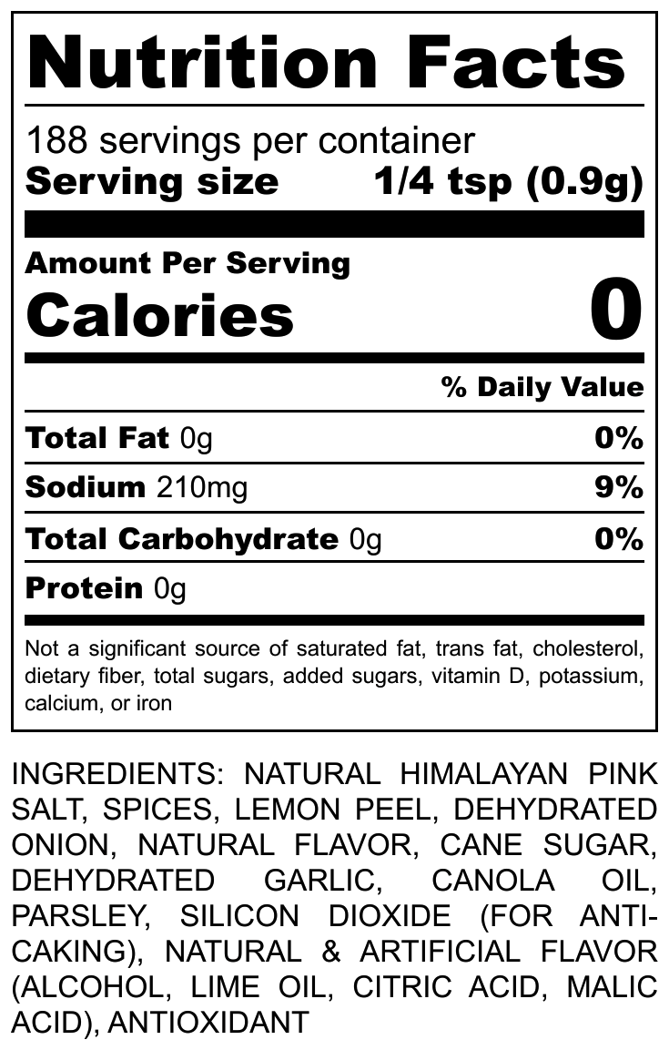 Hi-West Tequila Lime Pepper Seasoning