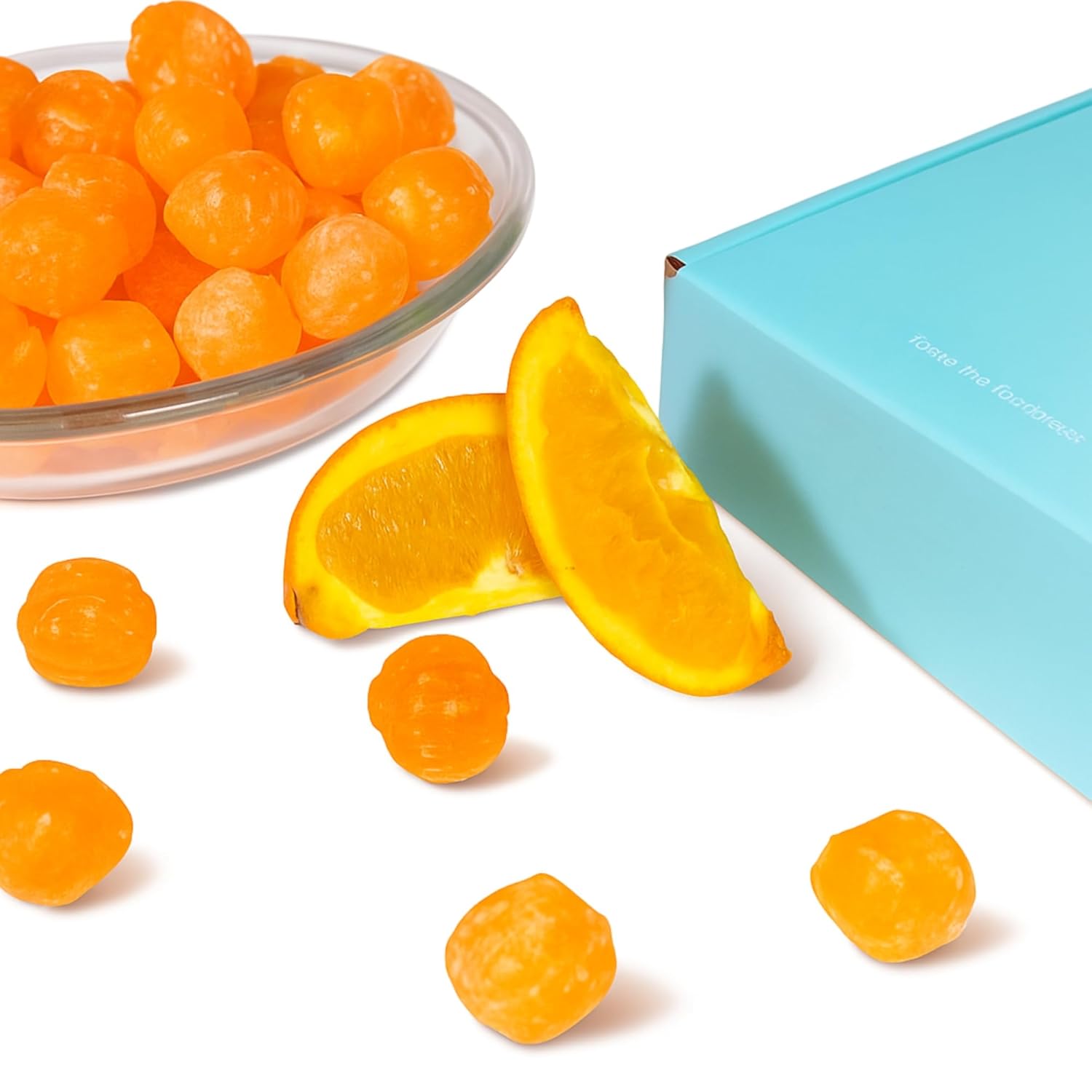 Andy Anand Sugar-Free Sour Orange Hard Candy (28 pc, 7 oz) | Sugar-Free & Keto Candy | Local SoCal Bakery