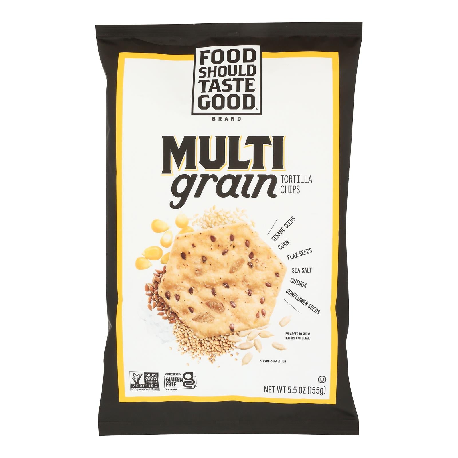 Food Should Taste Good Multigrain Tortilla Chips, 5.5 oz Bags (12 Count)