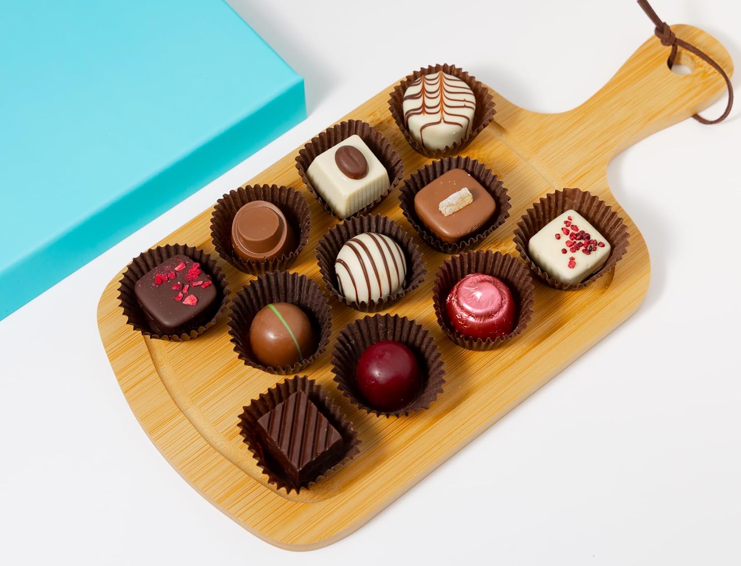 Andy Anand Chocolate Truffles Bonbon Praline Box | 60% Cocoa Butter Gift Box | Local SoCal Chocolatier