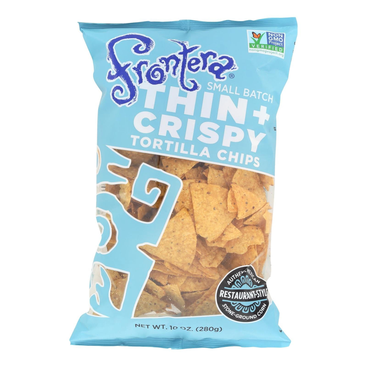 Frontera Thin & Crispy Tortilla Chips, 10 oz (Case of 12)