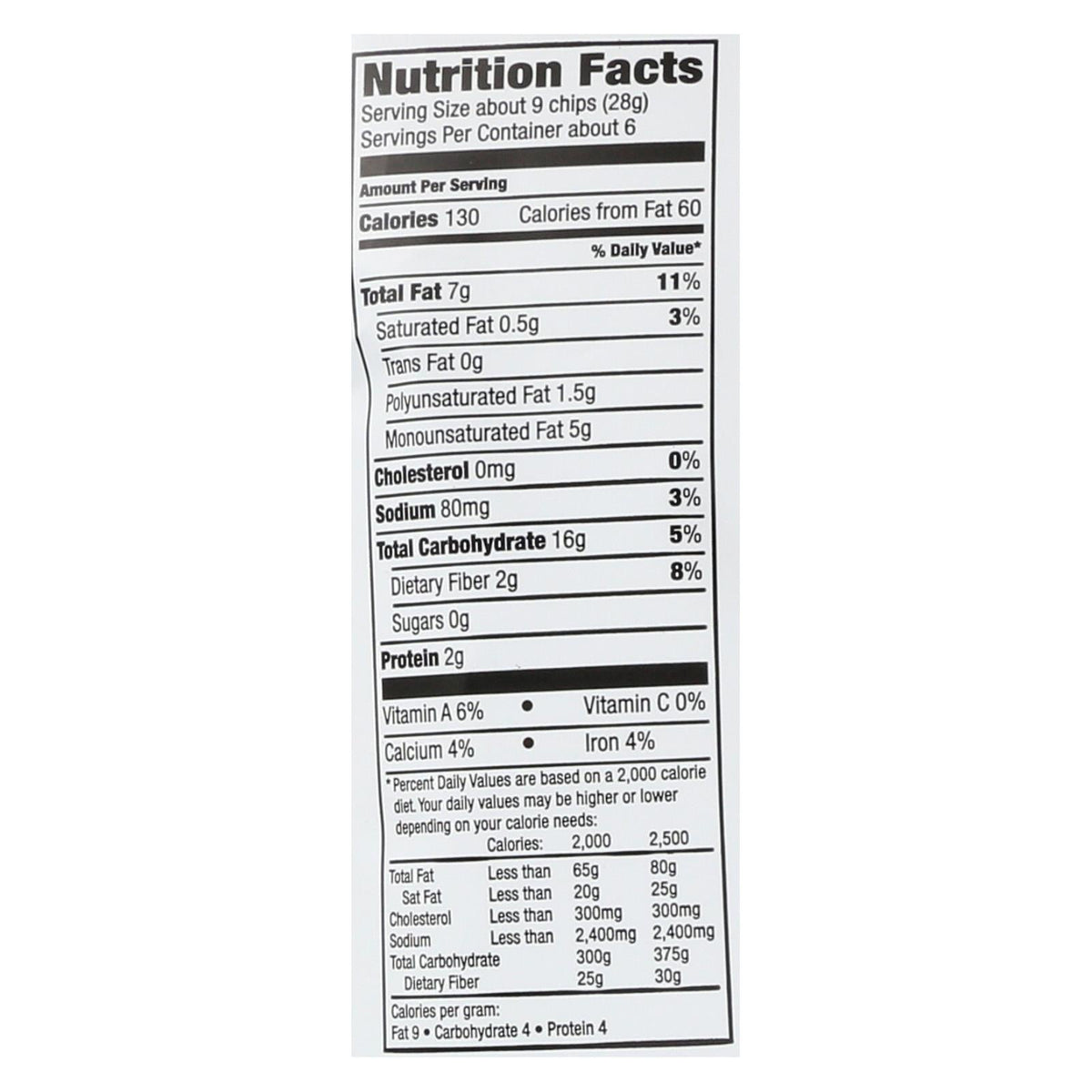 Way Better Snacks Sweet Potato Tortilla Chips, 5.5 oz (Case of 12)