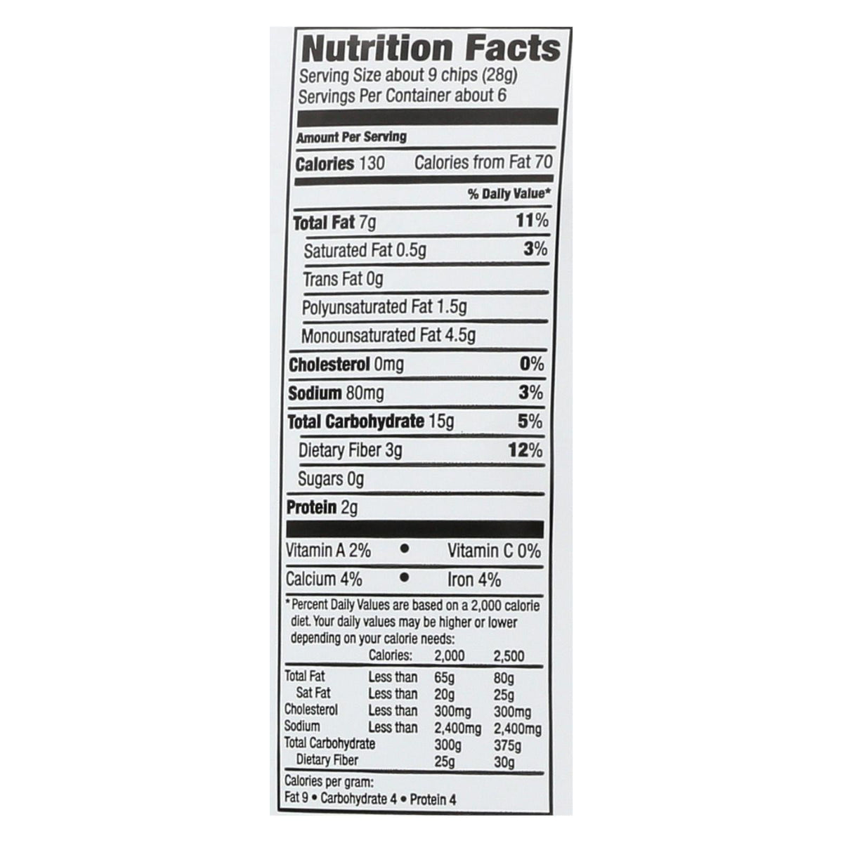Way Better Snacks Multi-Grain Tortilla Chips, 5.5 oz (Case of 12)
