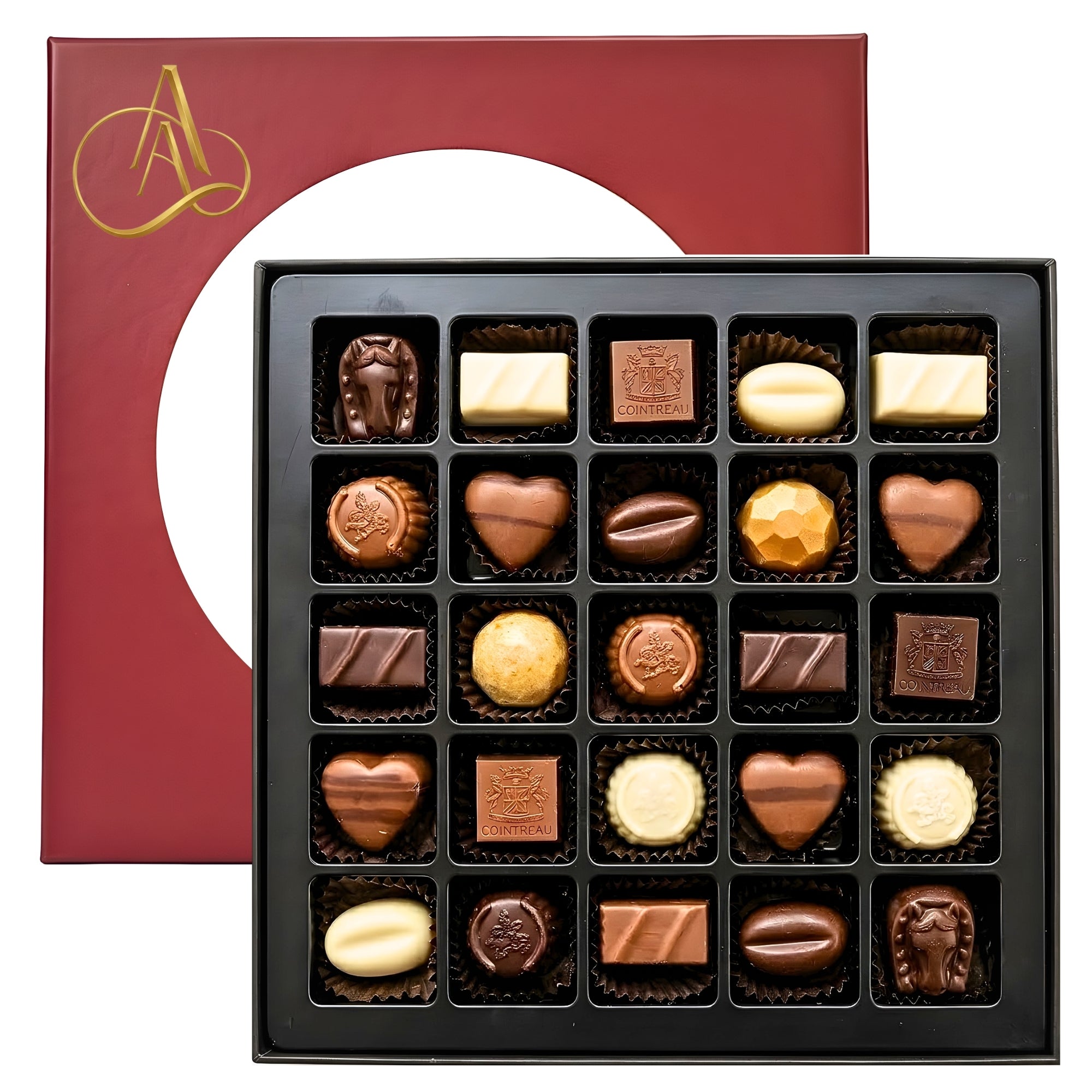 Andy Anand Sugar-Free Belgian Chocolate Truffles, 24 pc, 60% Cacao – Espresso, Hazelnut, Strawberry, Coconut, Cherry & Orange, Keto Gift