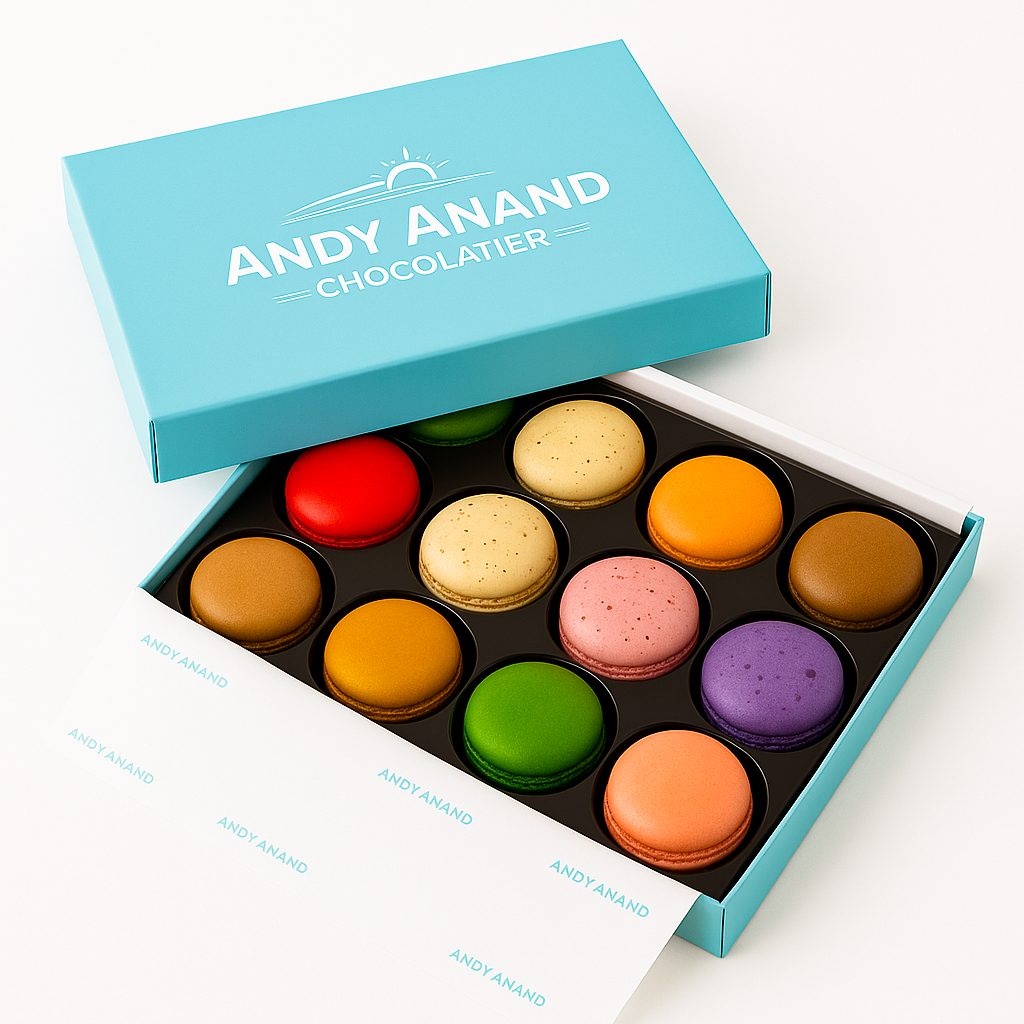 Andy Anand French Macarons (24 pc) | Made Fresh Daily, Gift Box | Local SoCal Bakery