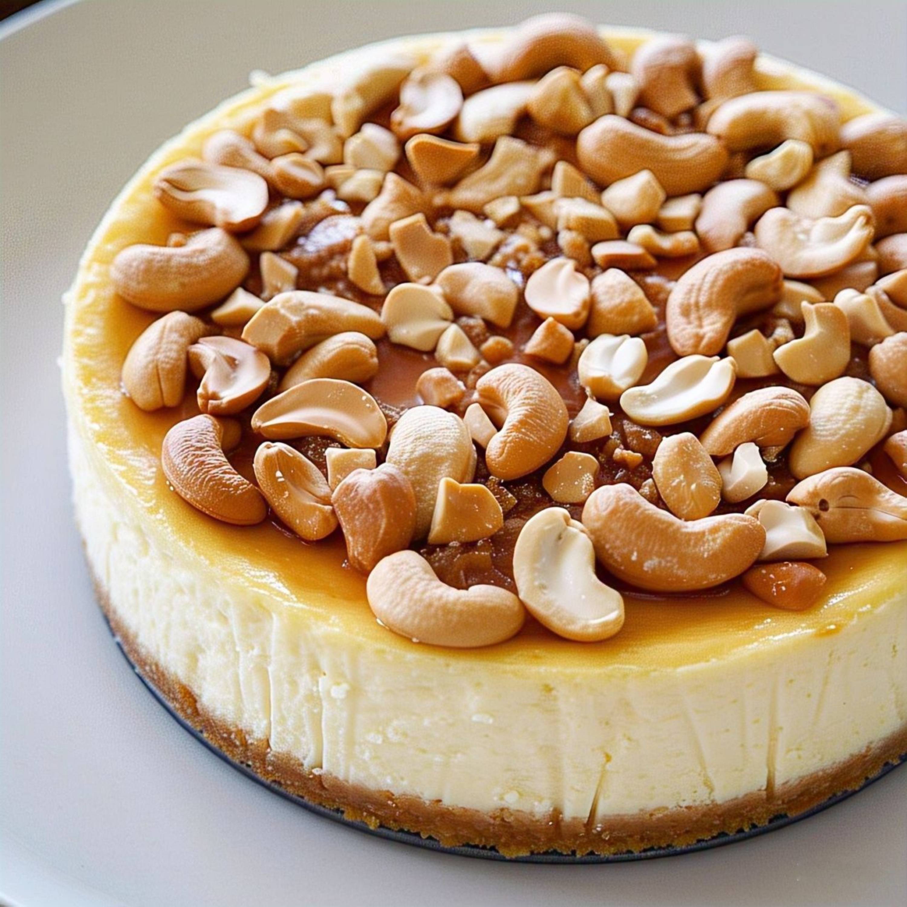 Andy Anand Sugar-Free Gluten-Free Caramel Cashew Cheesecake (9-inch, 2.6 lbs) | Sugar-Free, Gluten-Free | Local SoCal Bakery