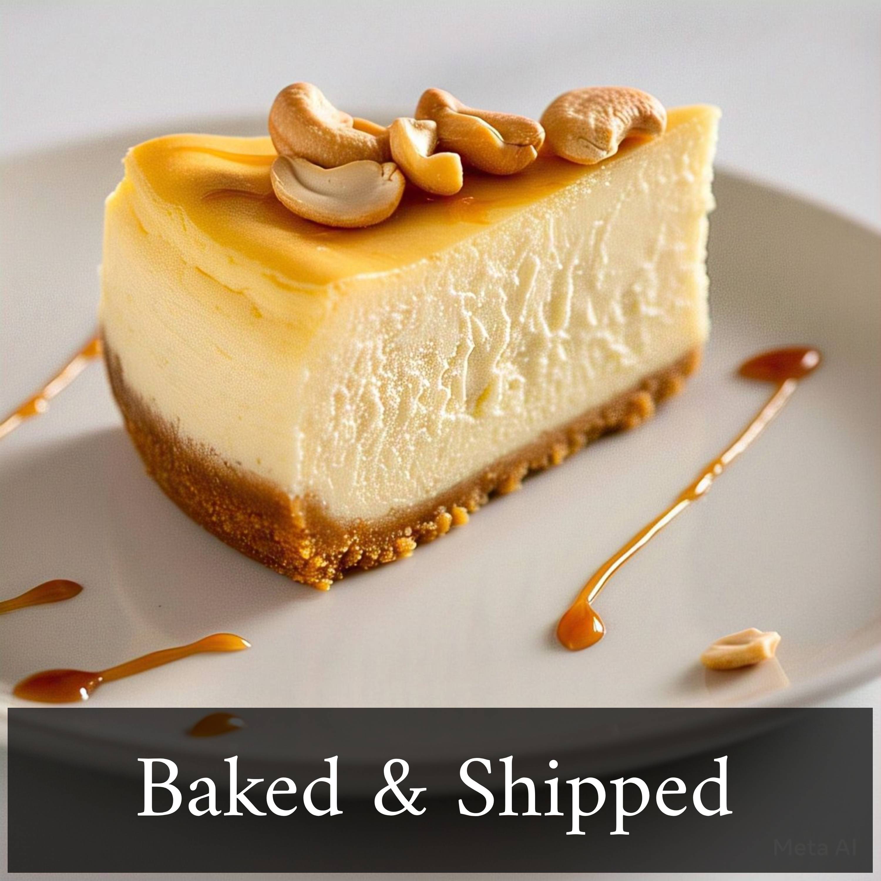 Andy Anand Sugar-Free Gluten-Free Caramel Cashew Cheesecake (9-inch, 2.6 lbs) | Sugar-Free, Gluten-Free | Local SoCal Bakery