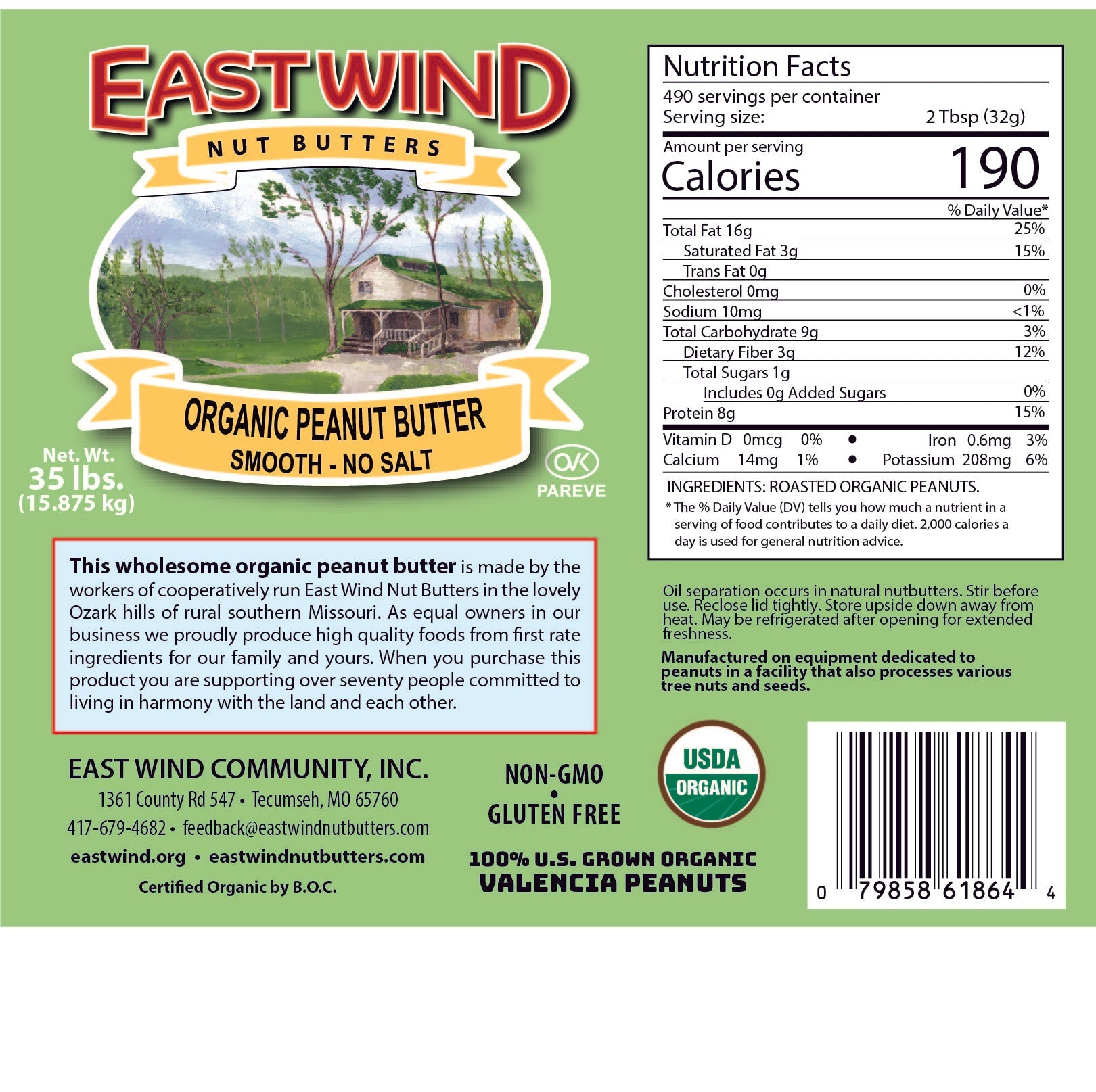 Organic Valencia Peanut Butter- 2 Ingredients or less